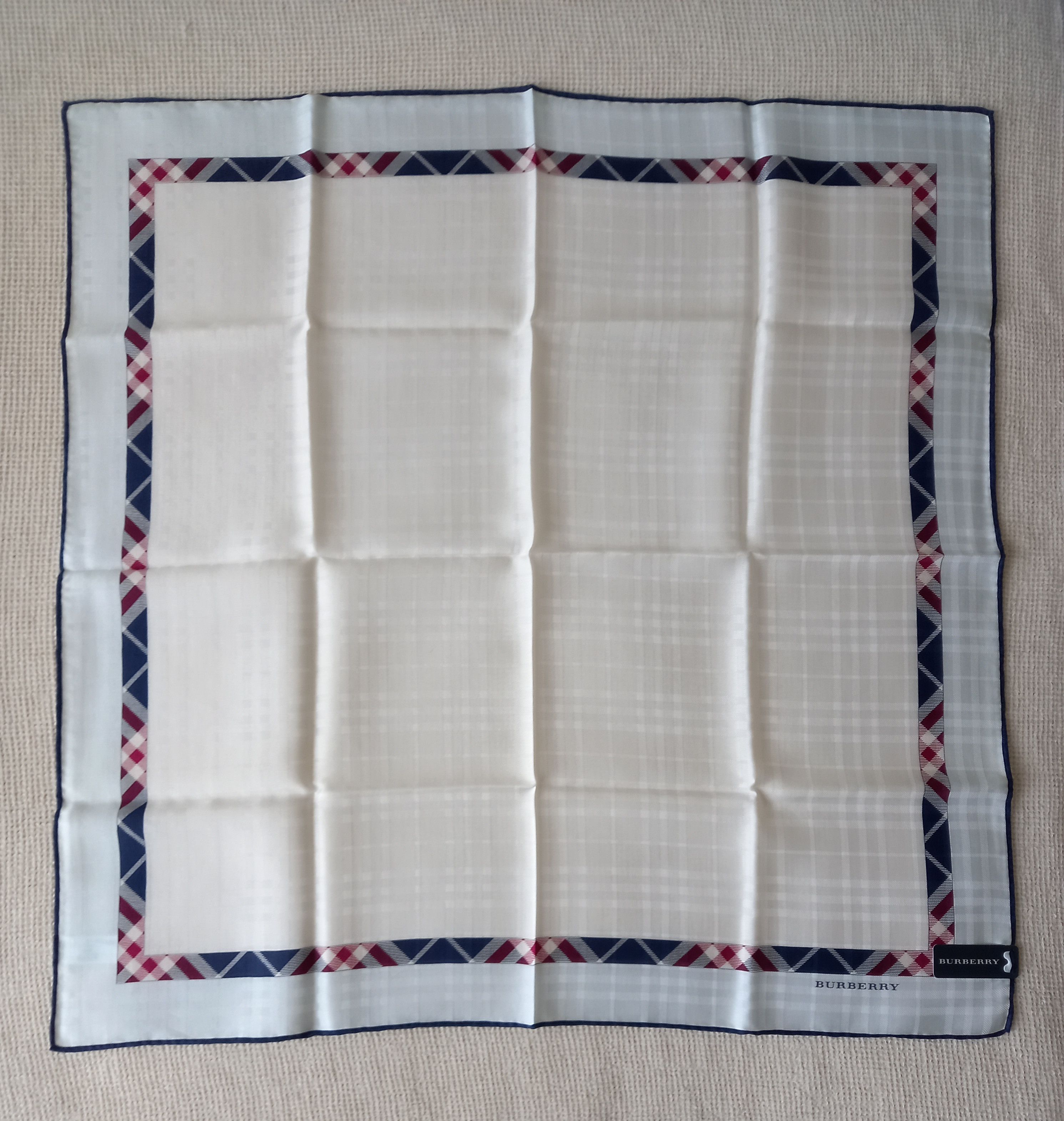 Burberry × Vintage NEW Japan Burberry bandana handkerchief silk/cotton Size ONE SIZE - 2 Thumbnail