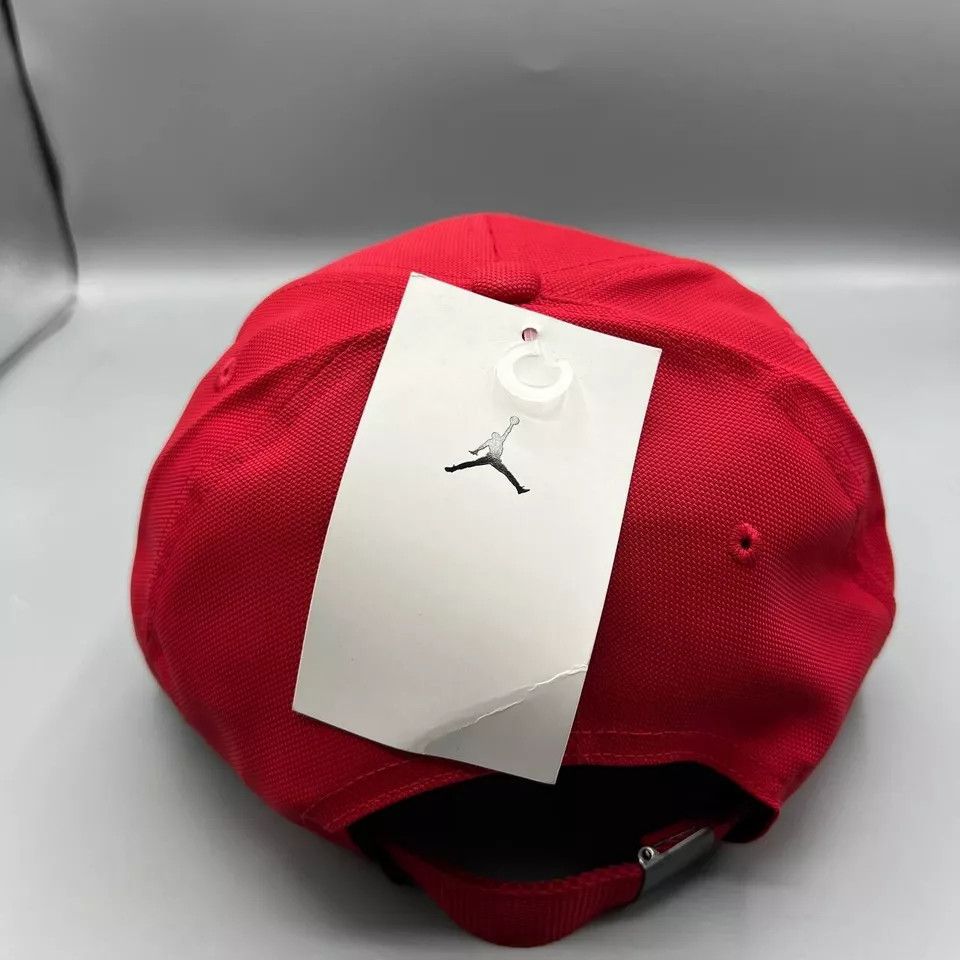 Jordan Brand Air Jordan Hat Men Red Metal Logo Jumpman Strap Back Cap New Size ONE SIZE - 5 Thumbnail