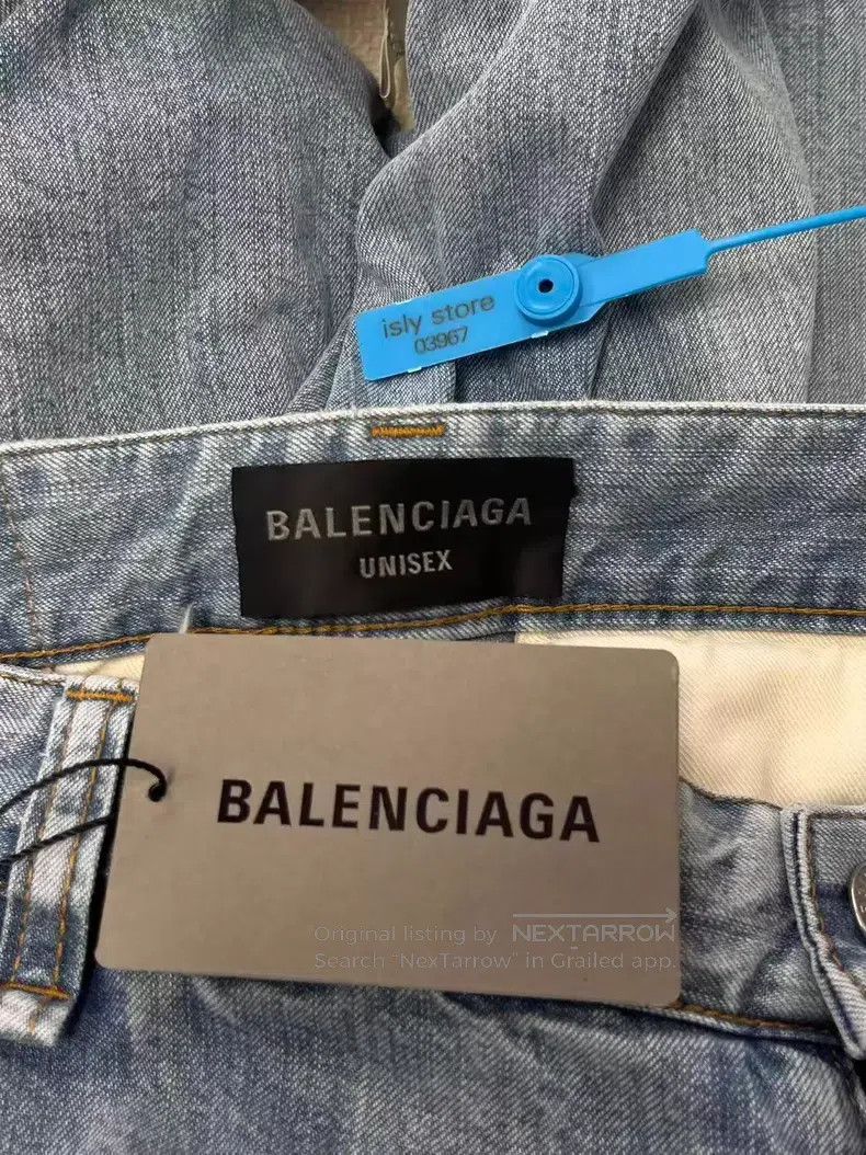Balenciaga Balenciaga size S Washed Effect Big Pocket Mid Waist Denim Size 23" - 4 Thumbnail