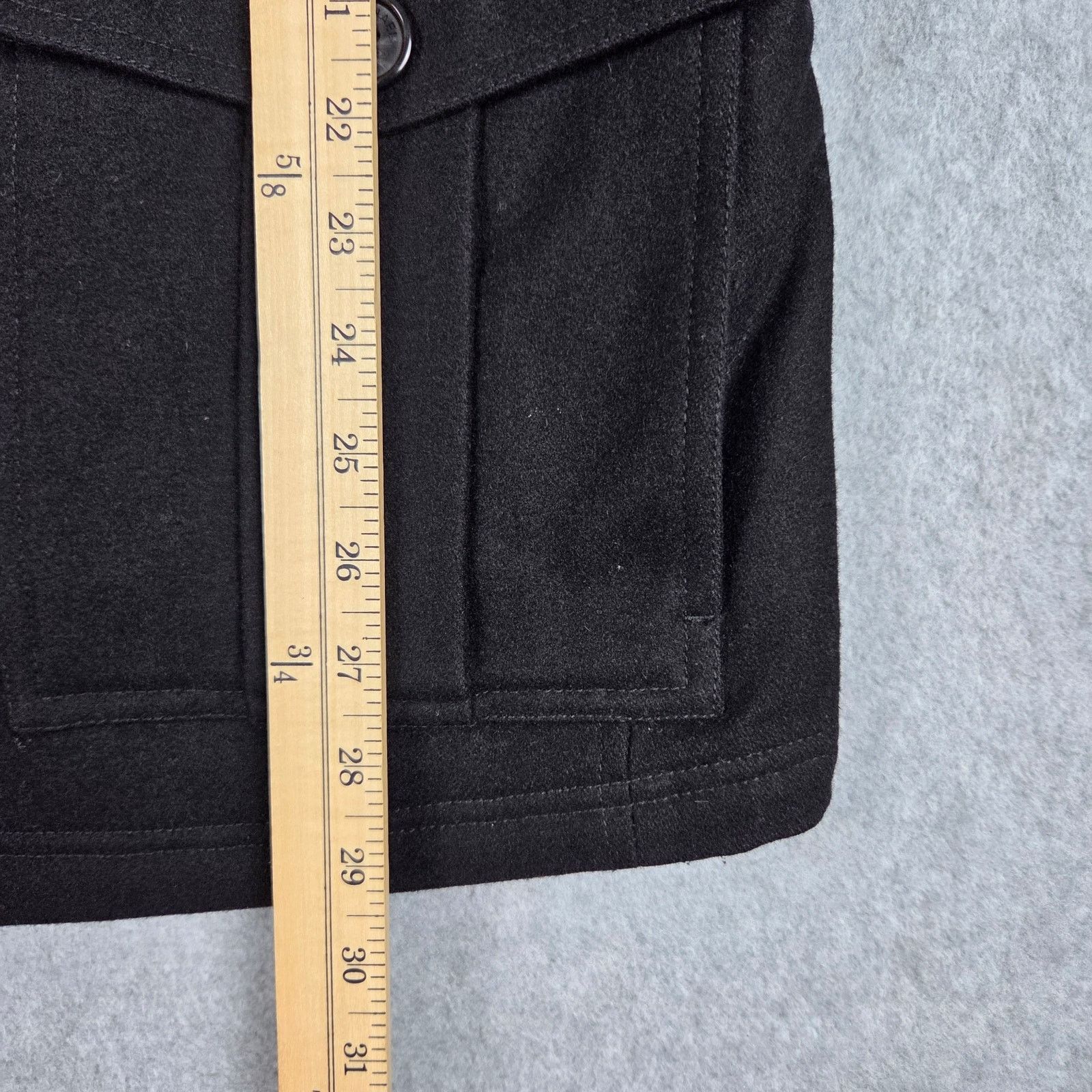 Michael Kors Michael Kors Medium Black Wool Blend Field Jacket Pea Coat Size US M / EU 48-50 / 2 - 10 Thumbnail