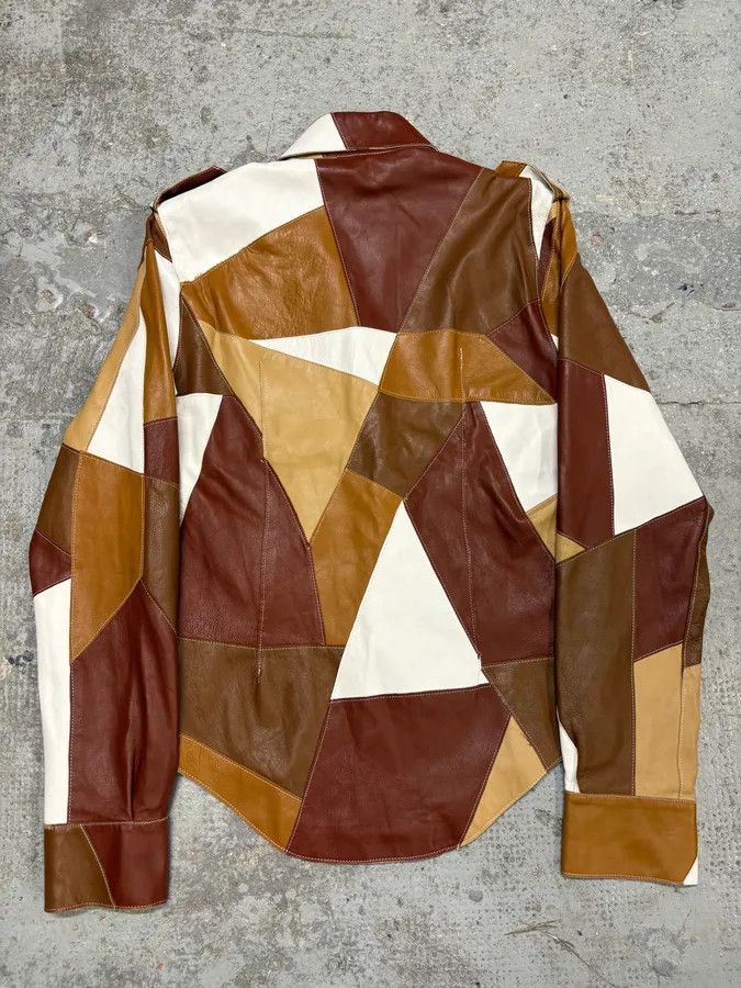 Dolce & Gabbana SS2001 Dolce & Gabbana Patchwork Leather Shirt Jacket Size US M / EU 48-50 / 2 - 7 Thumbnail