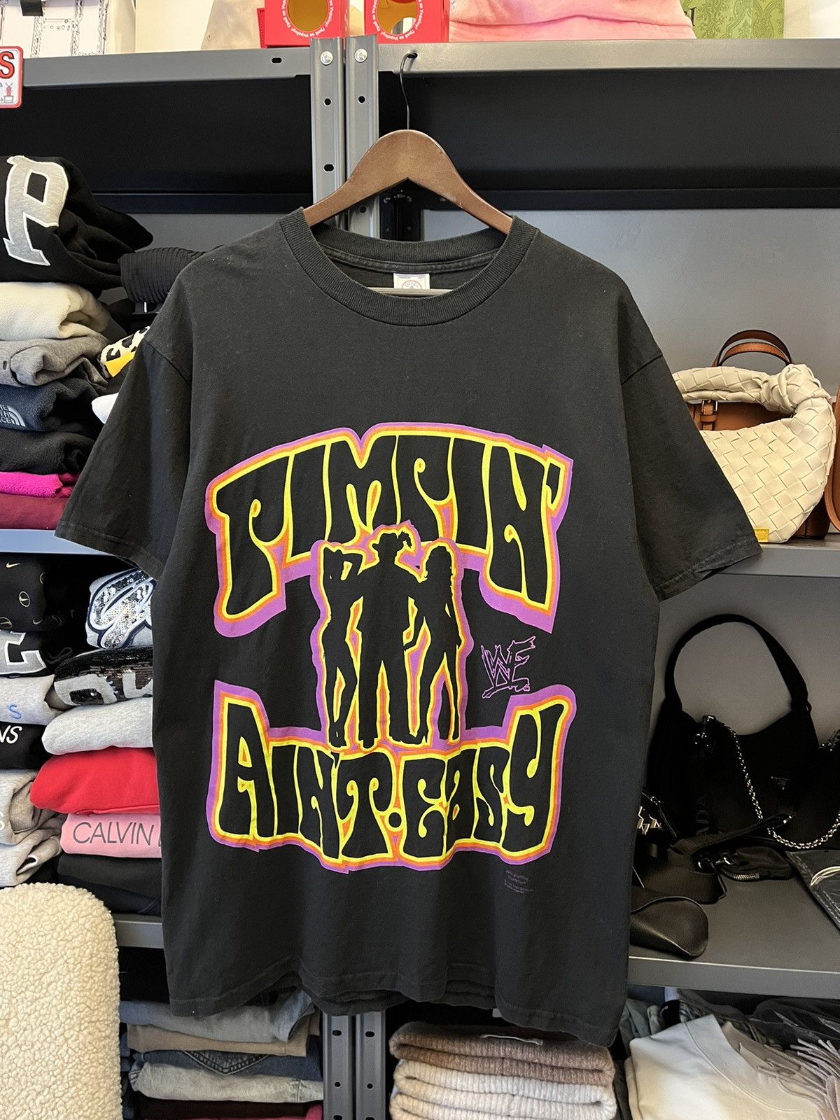WWE Vintage 1999 The Godfather Pimpin Ain’t Easy T-shirt Size US L / EU 52-54 / 3 - 1 Thumbnail