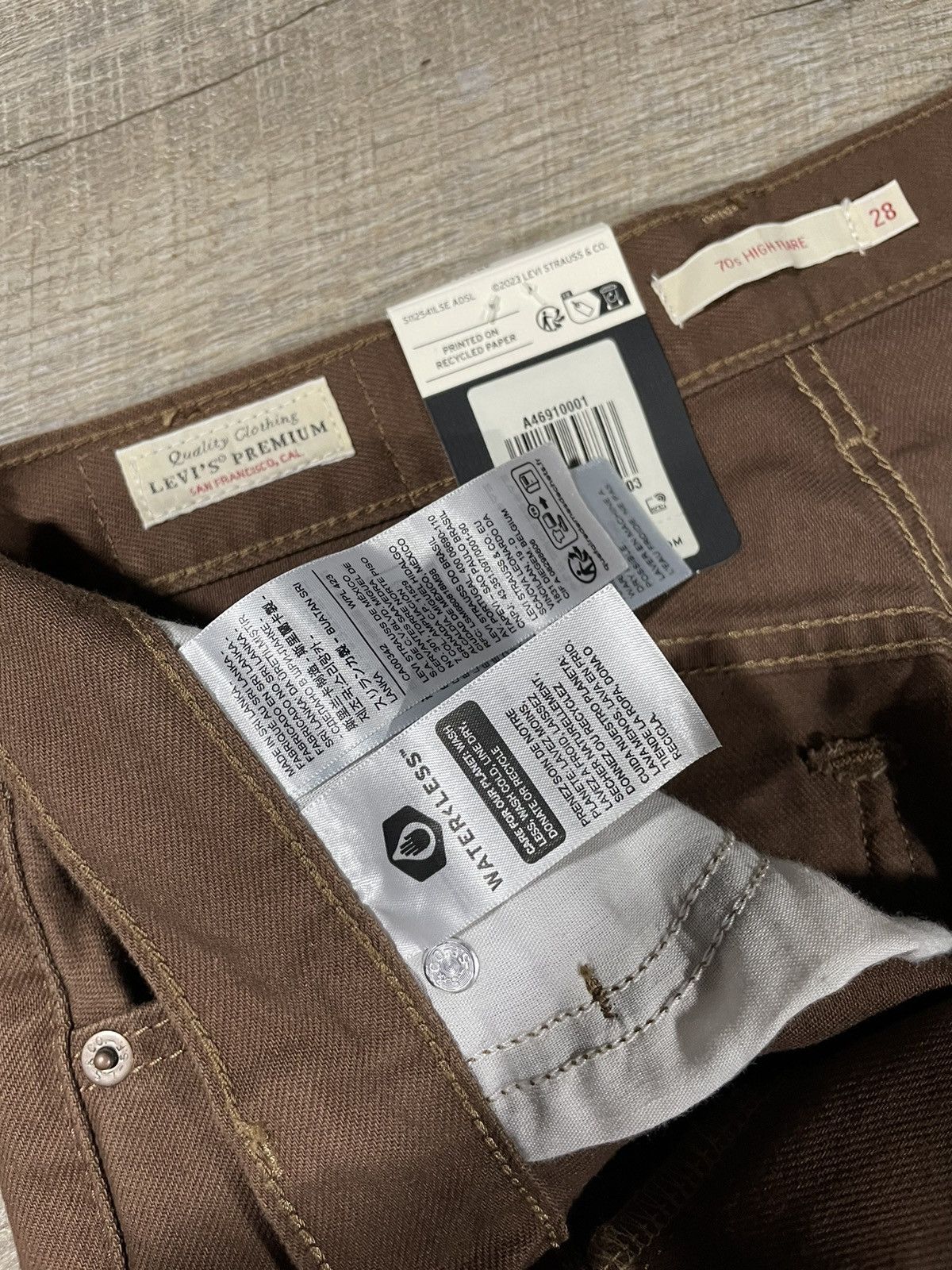 Levi's × Vintage Levi’s Women’s Jeans – 70s Movin’ Size 28" / US 6 / IT 42 - 5 Thumbnail