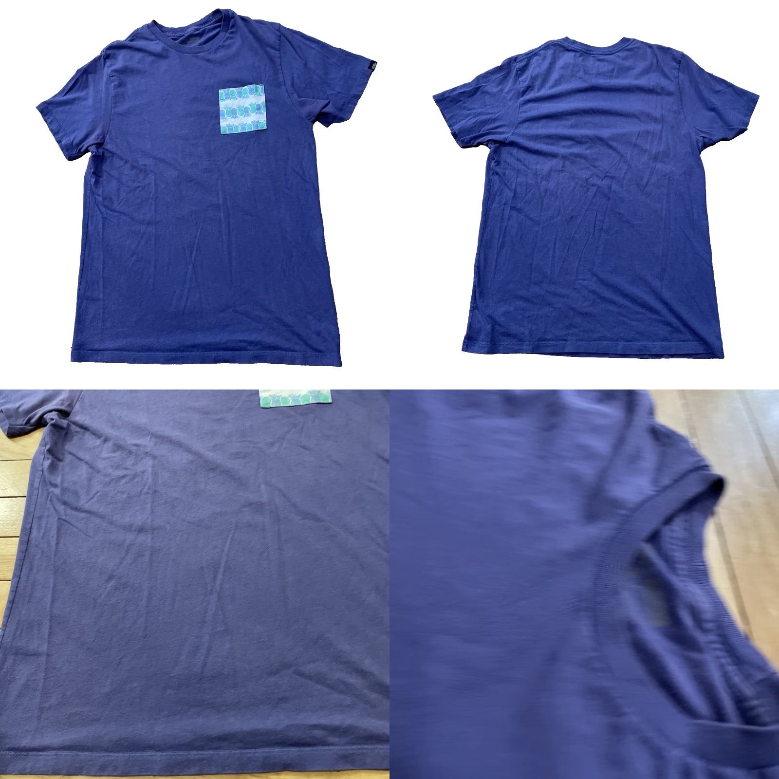Vans VANS Hawaiian Pocket y2k Shirt Men M Purple Pineapple Beach Surf Skate Logo Tee Size US M / EU 48-50 / 2 - 9 Thumbnail