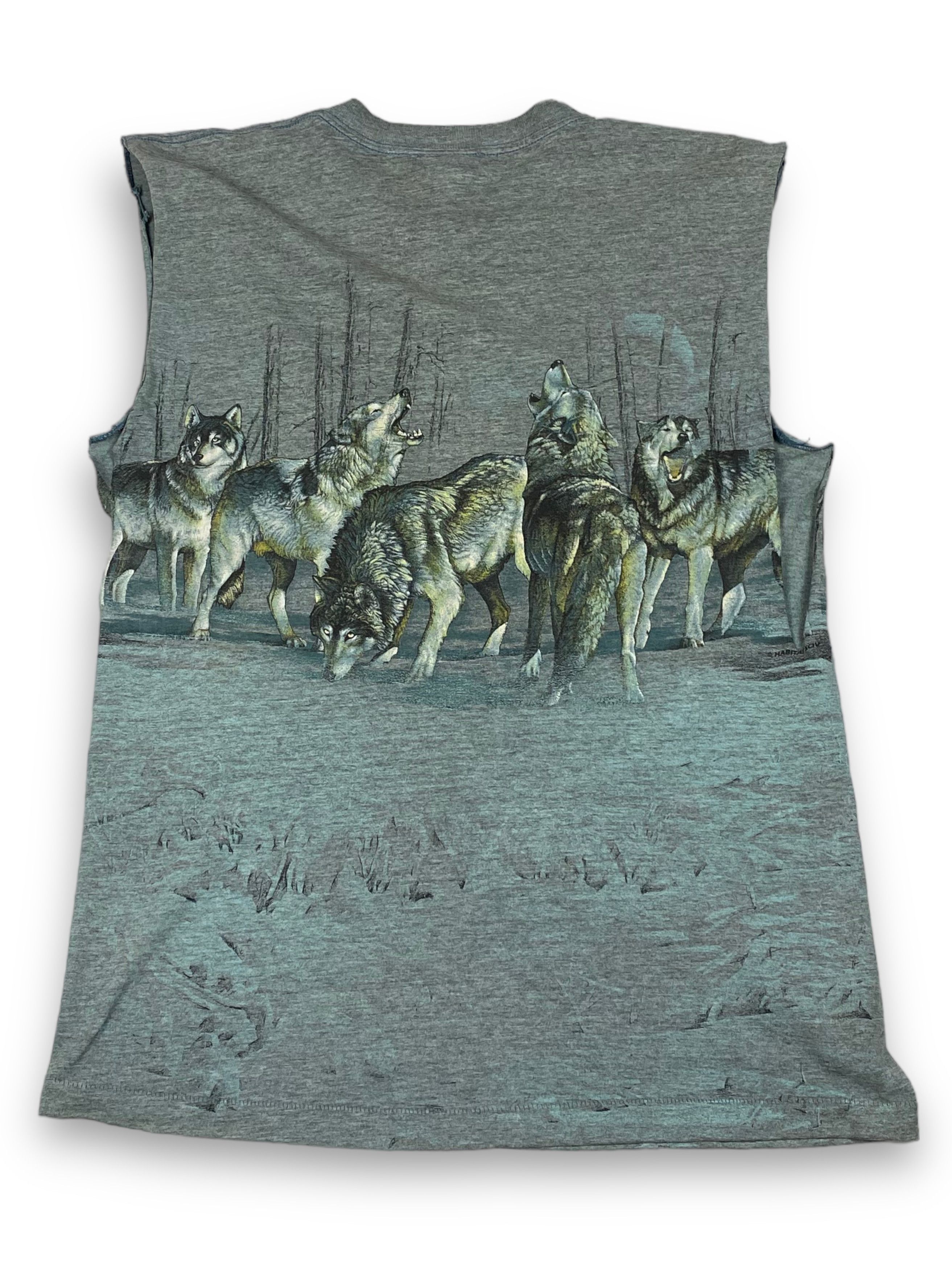 Habitat Vintage WOLVES Custom Made Tank Top Overprint M786 Size US M / EU 48-50 / 2 - 10 Thumbnail