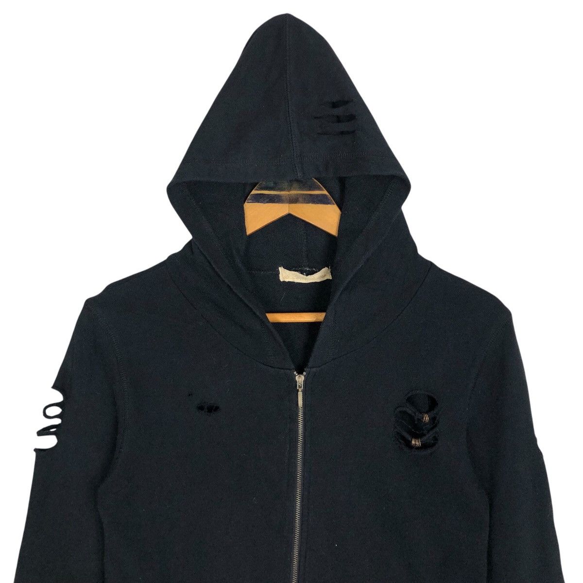 If Six Was Nine × Japanese Brand Vintage G.O.A Distressed Design Hooded Sweater Size XS / US 0-2 / IT 36-38 - 3 Thumbnail