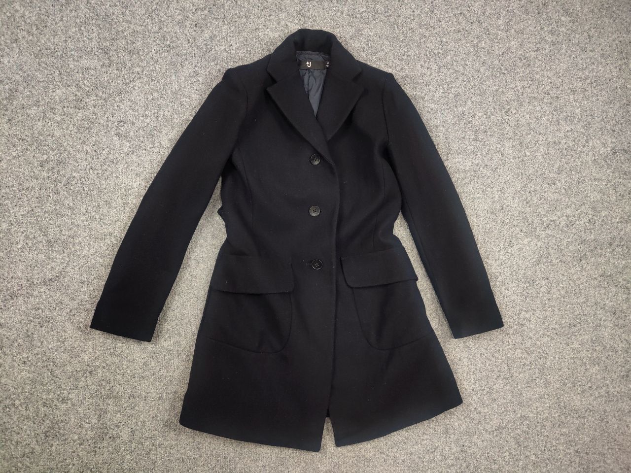 Jil Sander Jil Sander +J x Uniqlo Navy blue Wool Coat Womens Jacket Size S / US 4 / IT 40 - 7 Thumbnail