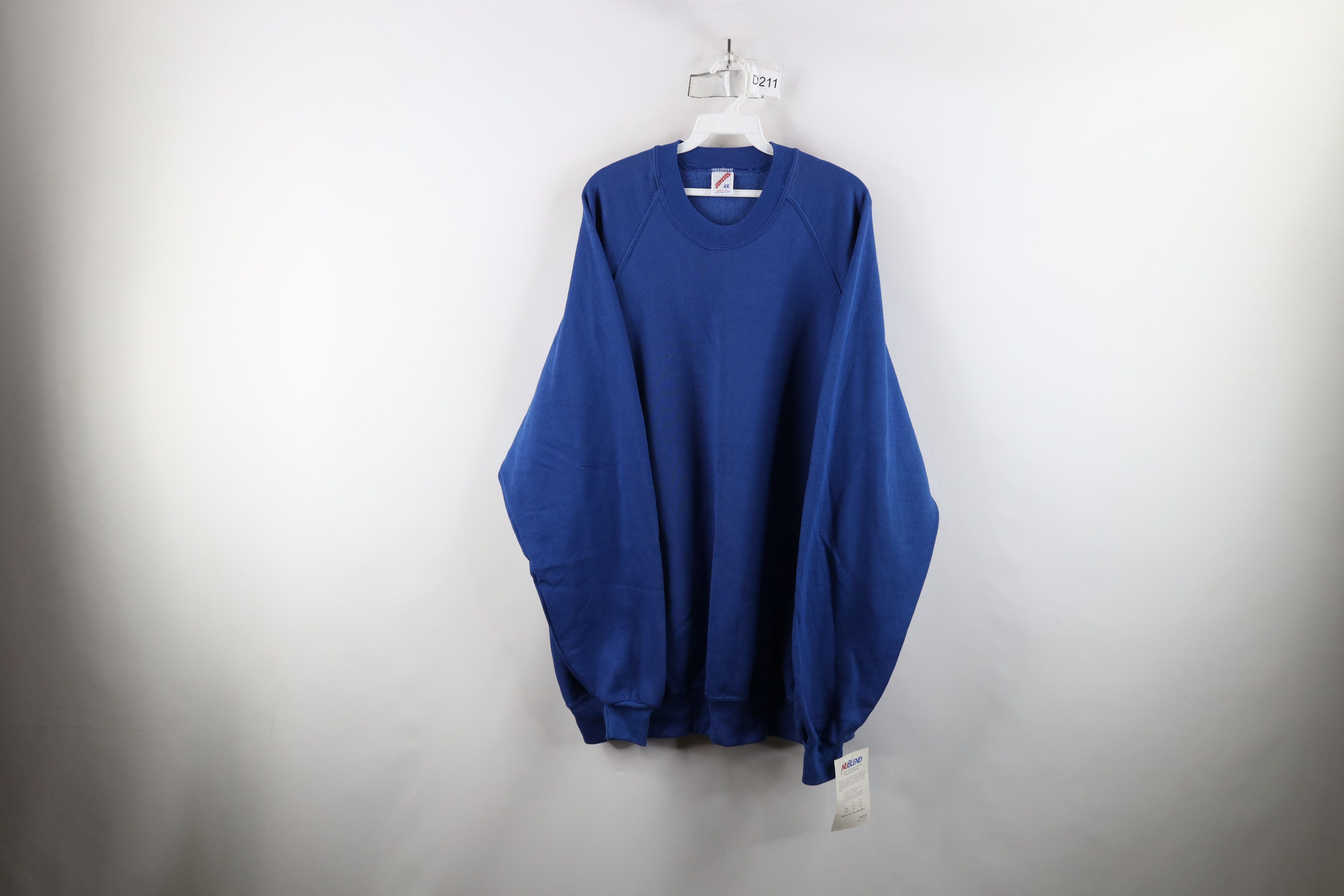 Vintage Deadstock Vintage 90s Streetwear Crewneck Sweatshirt Royal Size US XXL / EU 58 / 5 - 1 Thumbnail