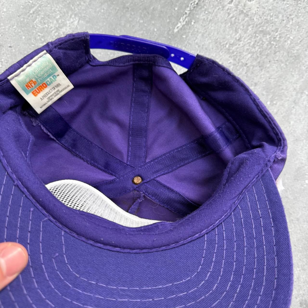 NHL Vintage 80s Minnesota Vikings NFL Script Logo Euro Cap Size ONE SIZE - 14 Thumbnail