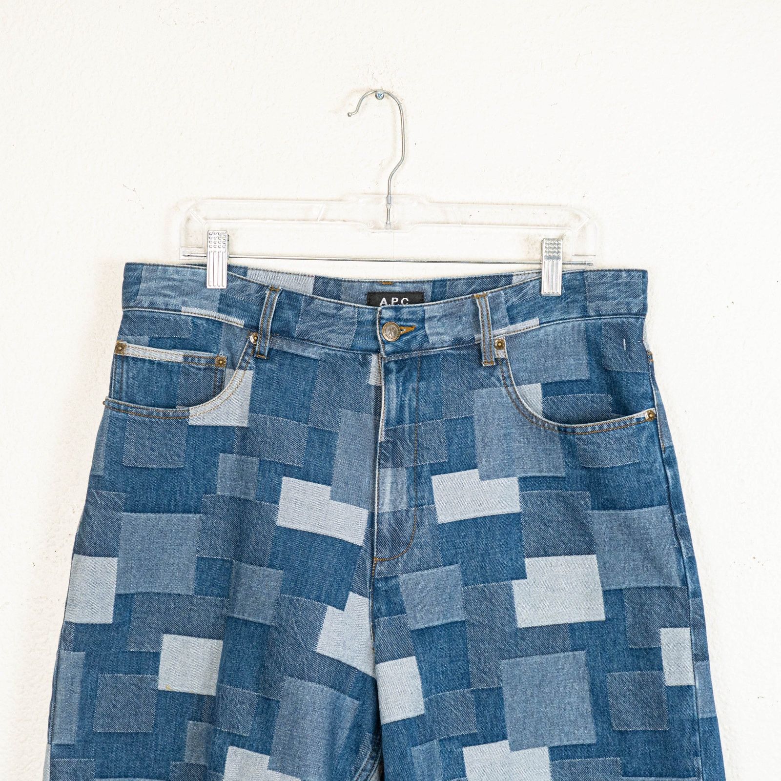 A.P.C. A.P.C. Helio Shorts High-rise Denim Patchwork size Large Size US 34 / EU 50 - 7 Thumbnail