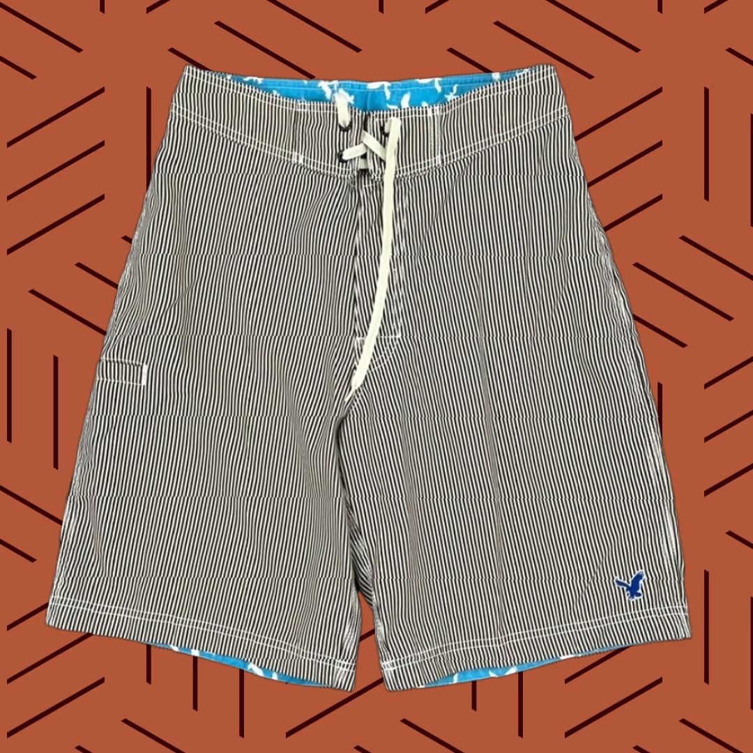 American Eagle Outfitters **American Eagle Mens 28 Trunks Brown Striped Beach Shorts** User: American Eagle Mens 28 Trunks Brown Striped Beach Shorts Size US 28 / EU 44 - 1 Thumbnail