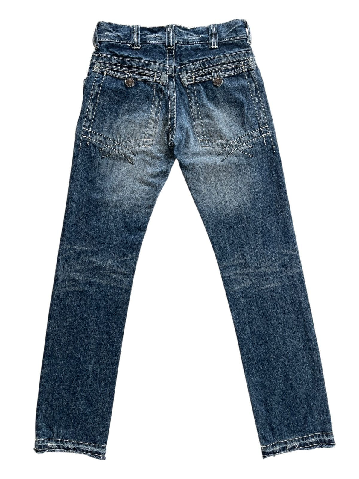 Japanese Brand On Board Distressed LGB Style Denim Size US 28 / EU 44 - 8 Thumbnail