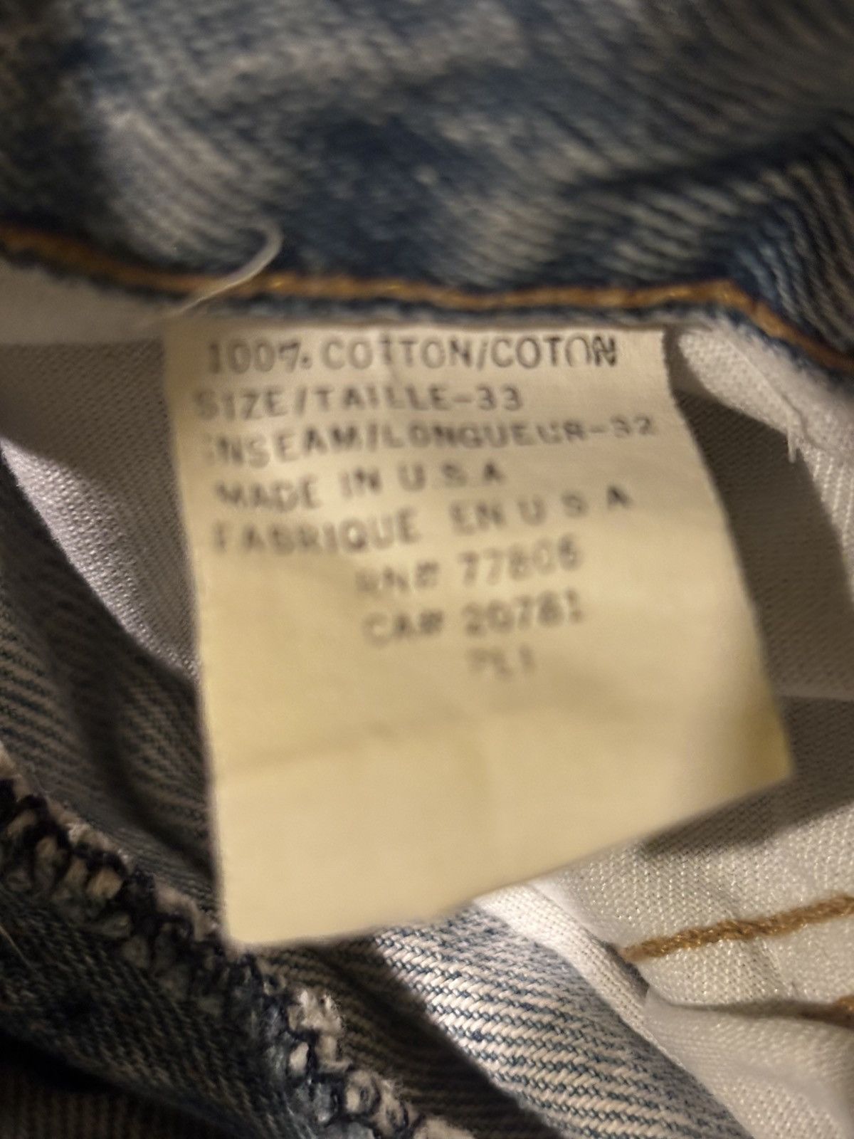Tommy Hilfiger Men’s light washed distressed jeans0601 Size US 33 - 8 Thumbnail