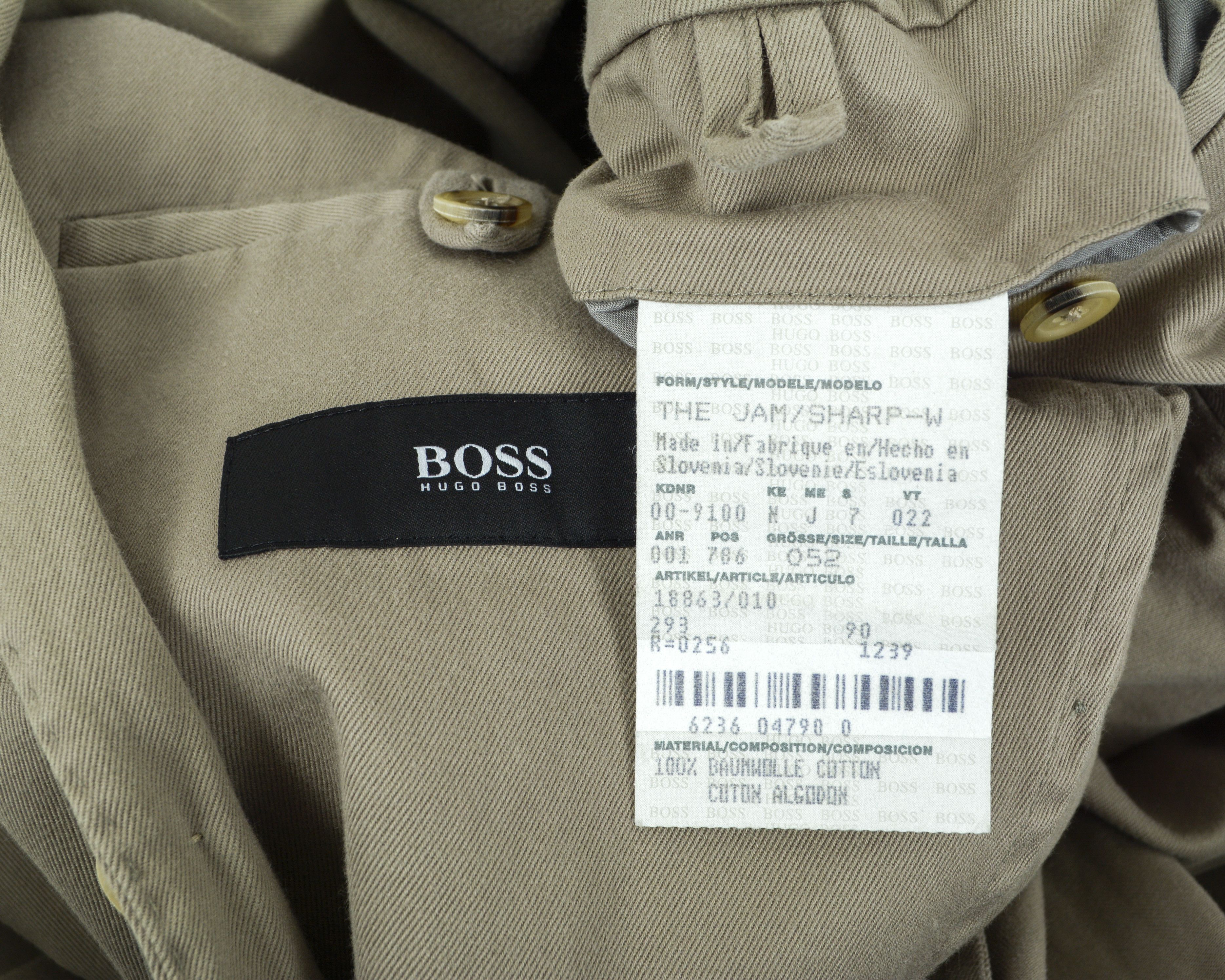 Hugo Boss Cotton The Jam / Sharp - W UK 42 Blazer Jacket EU 52 Size 42R - 6 Thumbnail