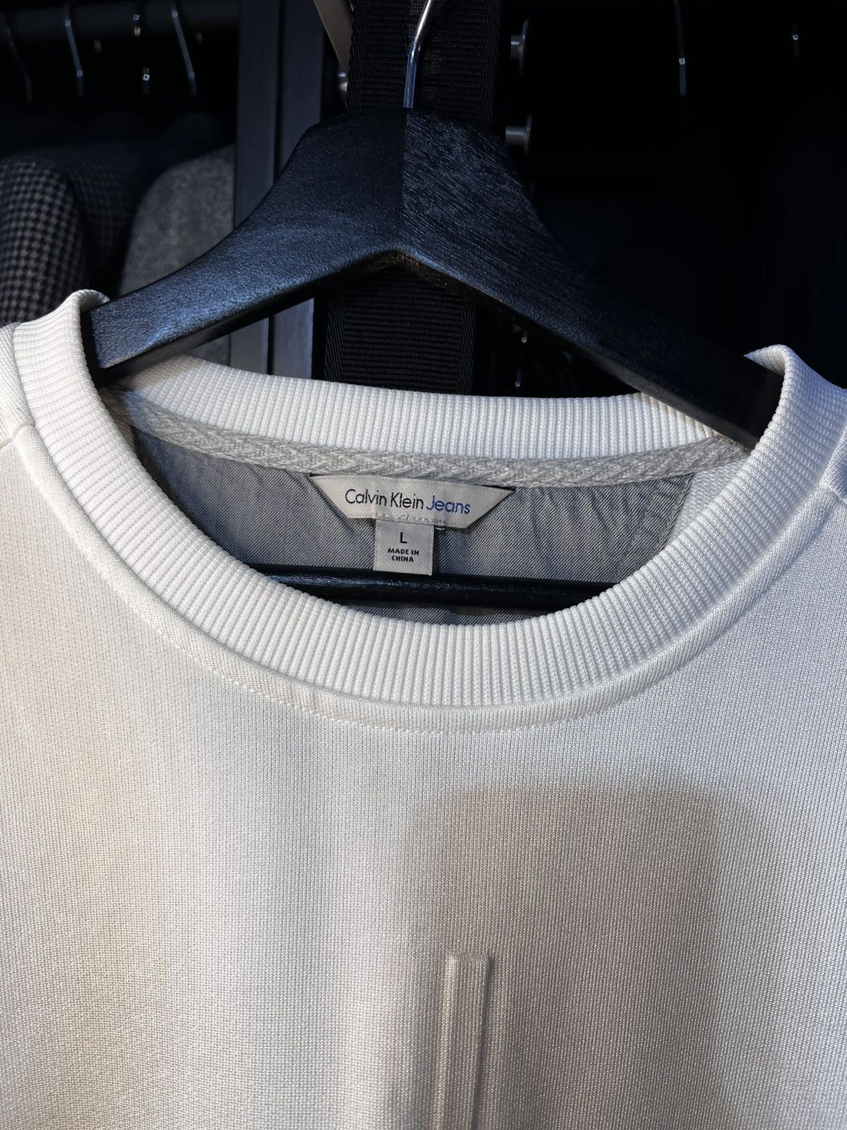 Calvin Klein Calvin Klein Sweater - Cream. Size L Size US L / EU 52-54 / 3 - 3 Thumbnail