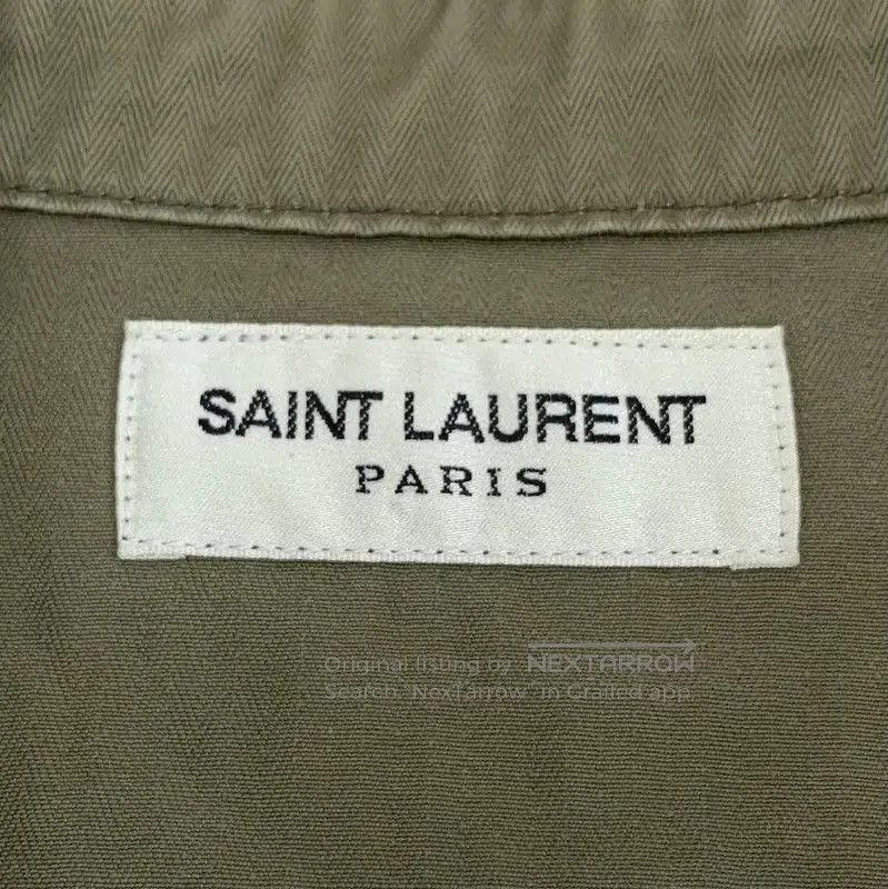 Yves Saint Laurent Saint Laurent Military Green Cotton Shirt . Size S / US 4 / IT 40 - 5 Thumbnail
