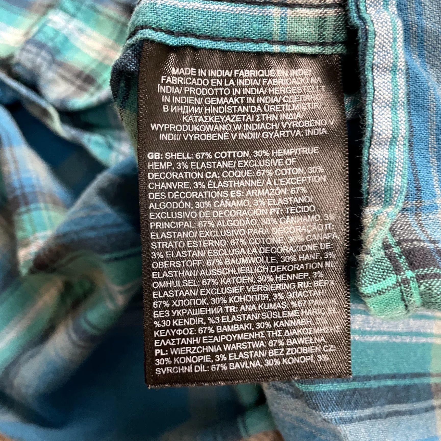 The North Face The North Face Plaid Shirt Mens XL Blue Short Sleeve Button-Down Cotton Size US XL / EU 56 / 4 - 5 Thumbnail