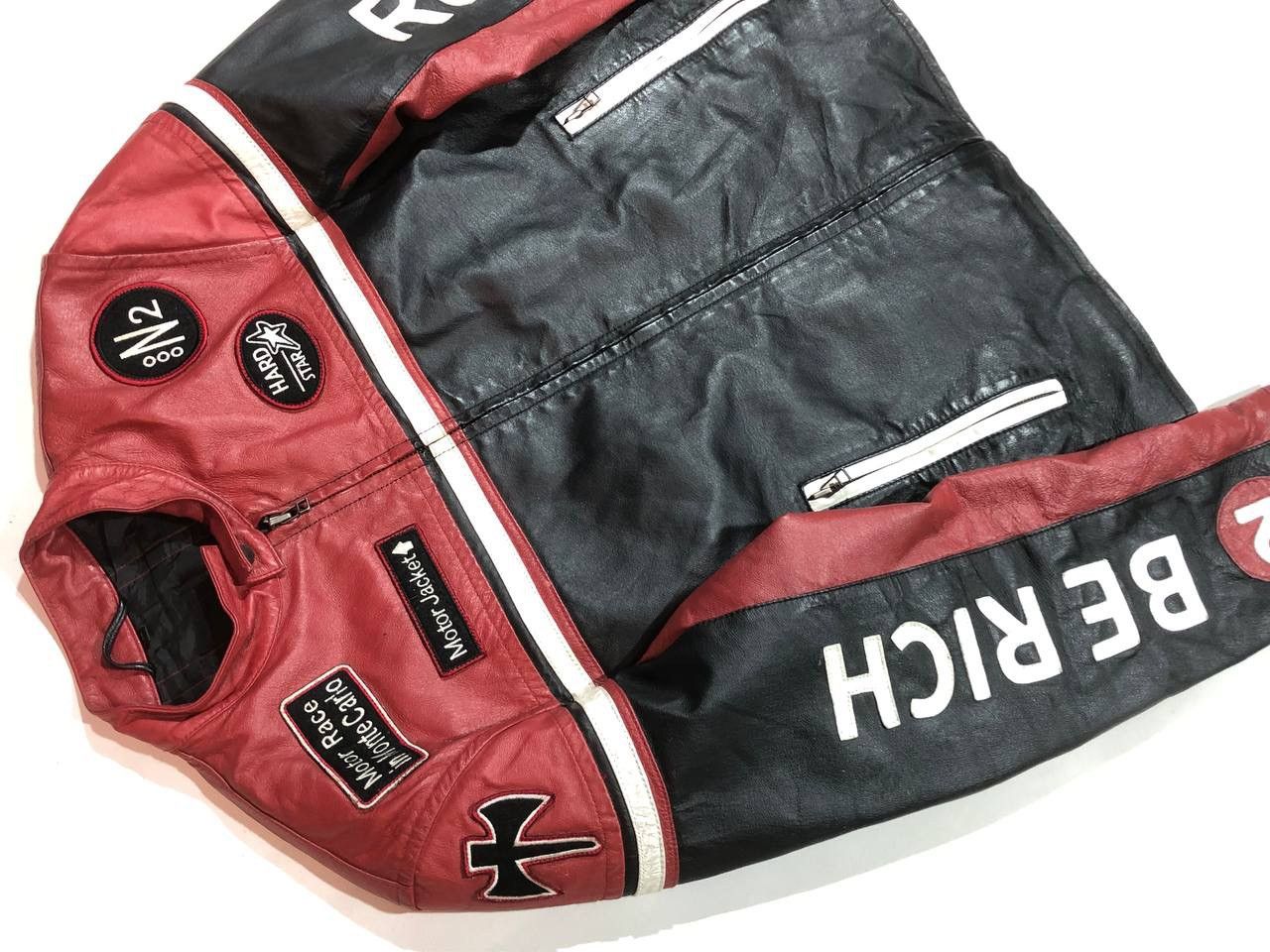 Other Berich Rock Star Monte Carlo Racing Moto Leather Jacket Size US M / EU 48-50 / 2 - 8 Thumbnail