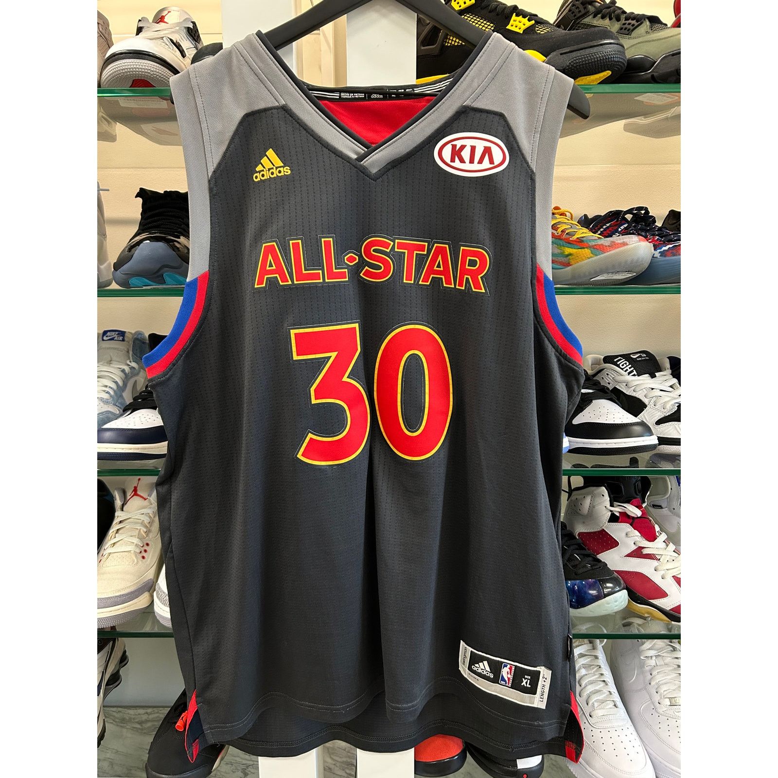 Adidas Stephen Curry #30 Adidas 2017 NBA All-Star Swingman Jersey Size US XL / EU 56 / 4 - 1 Thumbnail