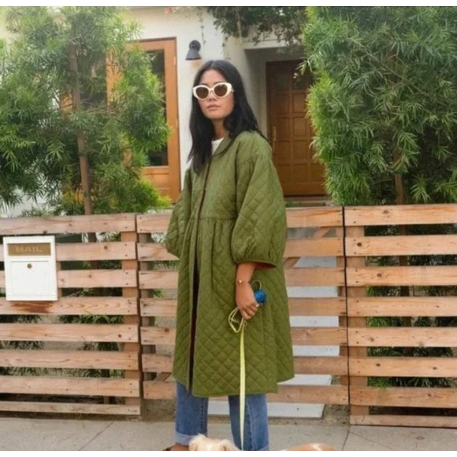 Other Saint Geraldine Reversible Quilted Puff Sleeves Coat Size S Size S / US 4 / IT 40 - 1 Thumbnail