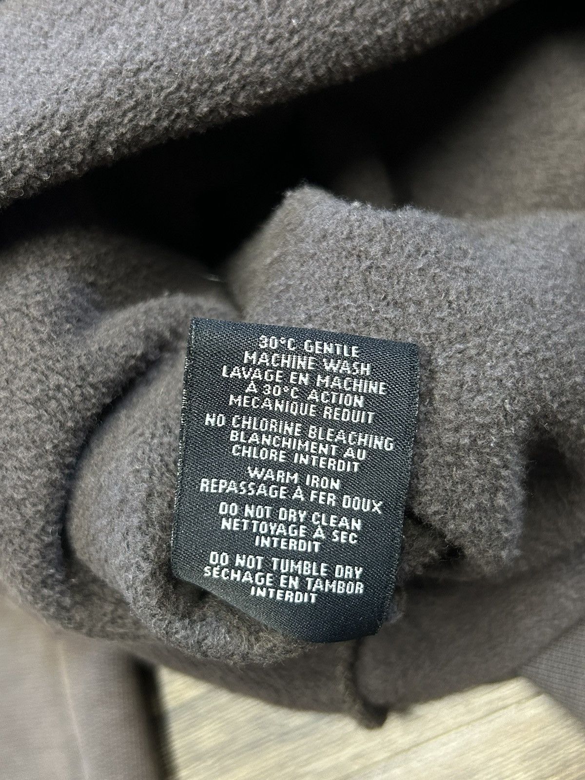 Rick Owens Rick Owens Slab Leather Cotton Hoodie Size US M / EU 48-50 / 2 - 5 Thumbnail
