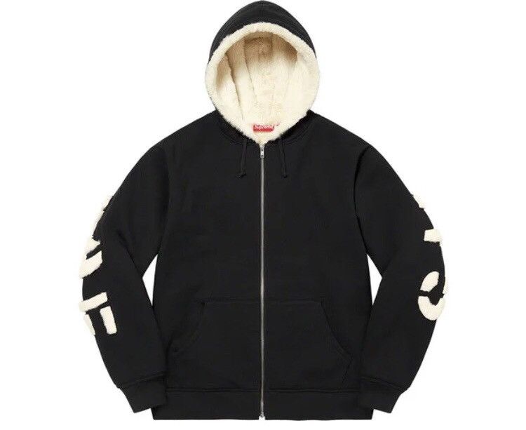 Supreme Supreme Faux Fur Lined Zip Up Hooded Sweatshirt SMALL New Size US S / EU 44-46 / 1 - 3 Thumbnail