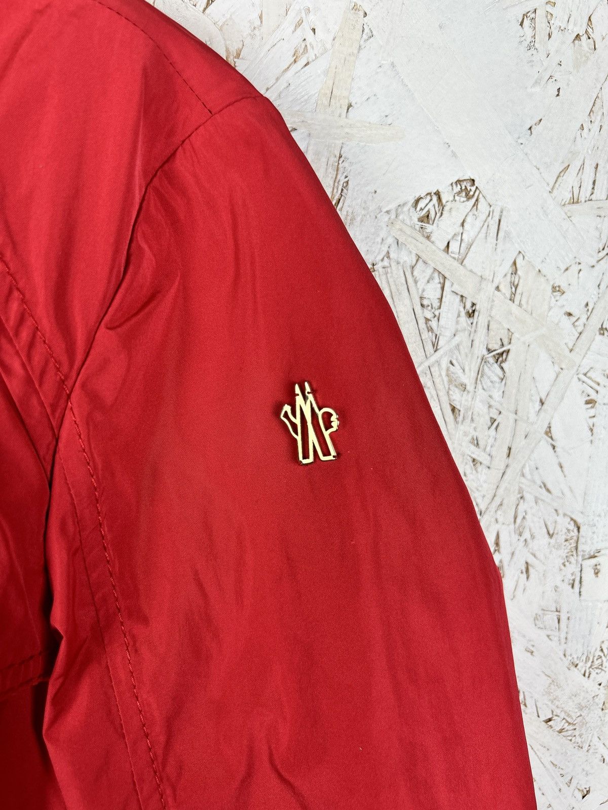 Moncler Moncler Red Rain Jacket Nylon Coat Size 4 Size L / US 10 / IT 46 - 3 Thumbnail