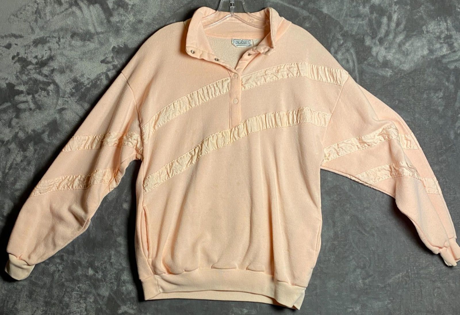 Designer LONGSTREET Pink Windbreaker Sweatshirt Womens Large (B12) Size L / US 10 / IT 46 - 1 Thumbnail