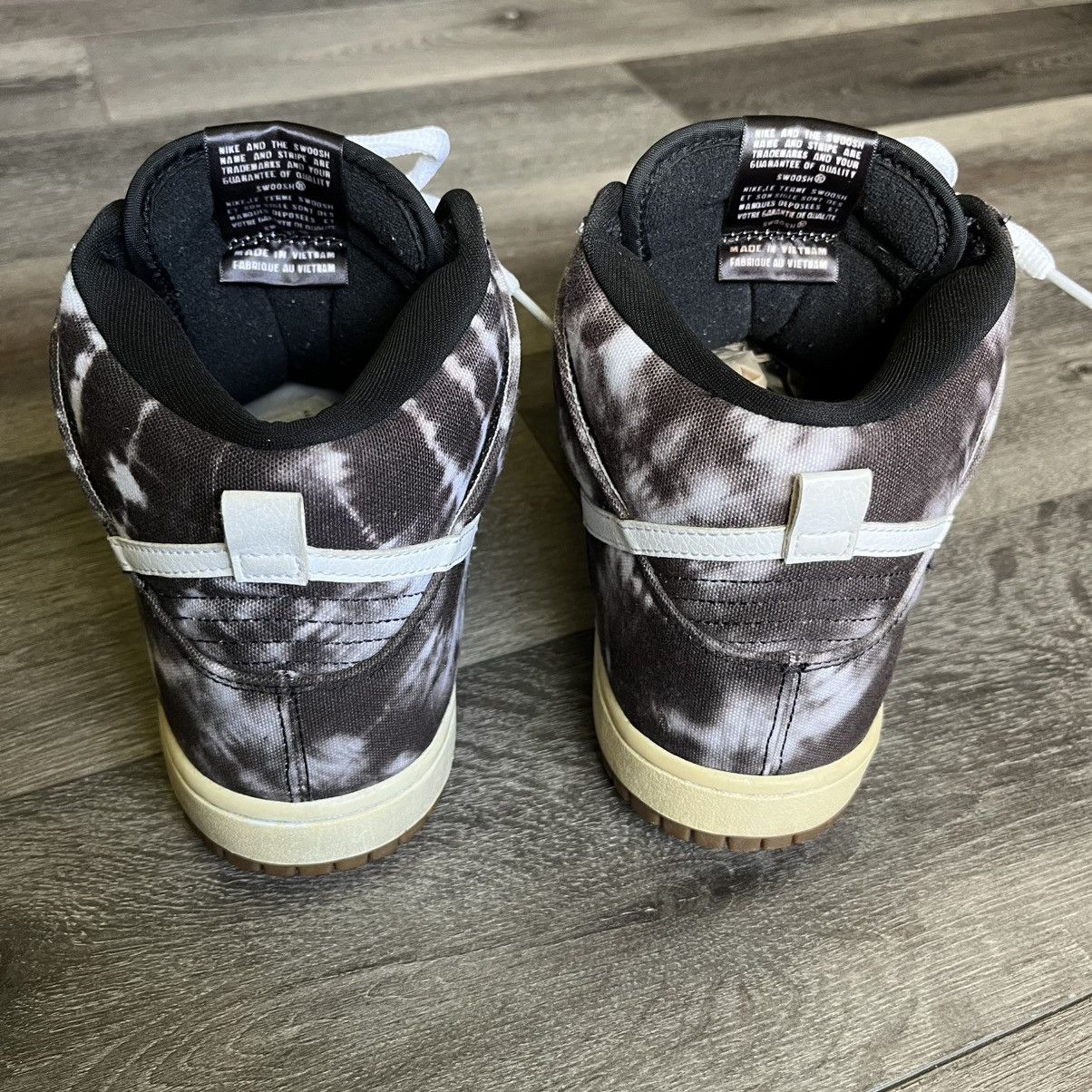 Nike Nike SB Dunk High Tye Dye Black White Shoes Men’s 313171-023 Size US 10 / EU 43 - 4 Thumbnail