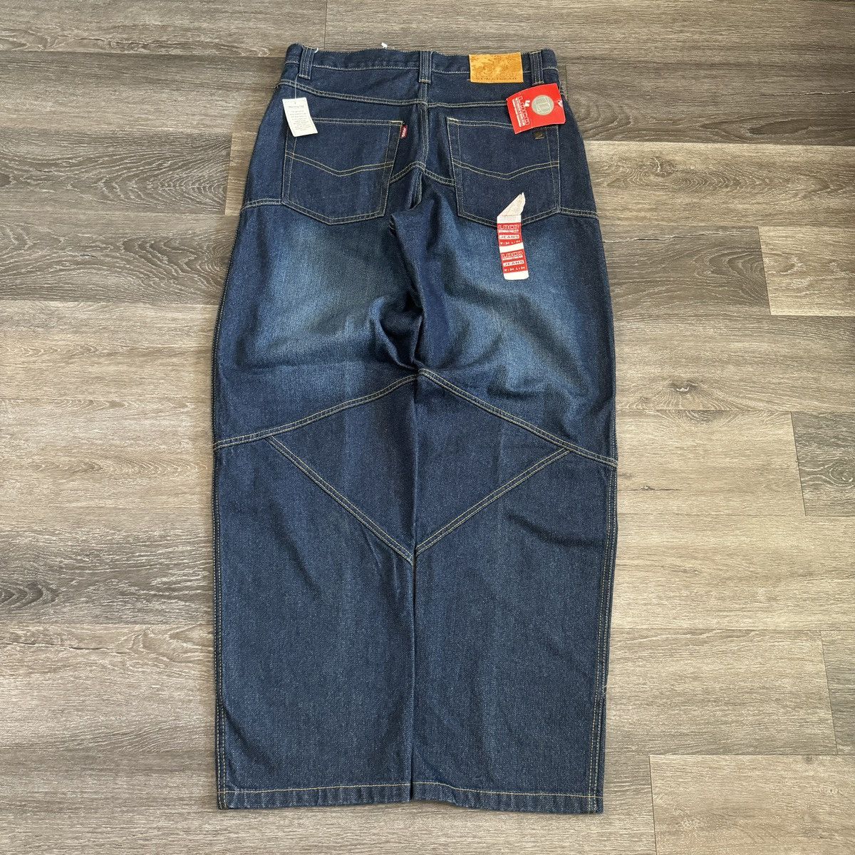 JNCO × Japanese Brand × Vintage Vintage Y2K loco baggy wide leg crazy unique jeans NWT Size US 34 / EU 50 - 2 Thumbnail