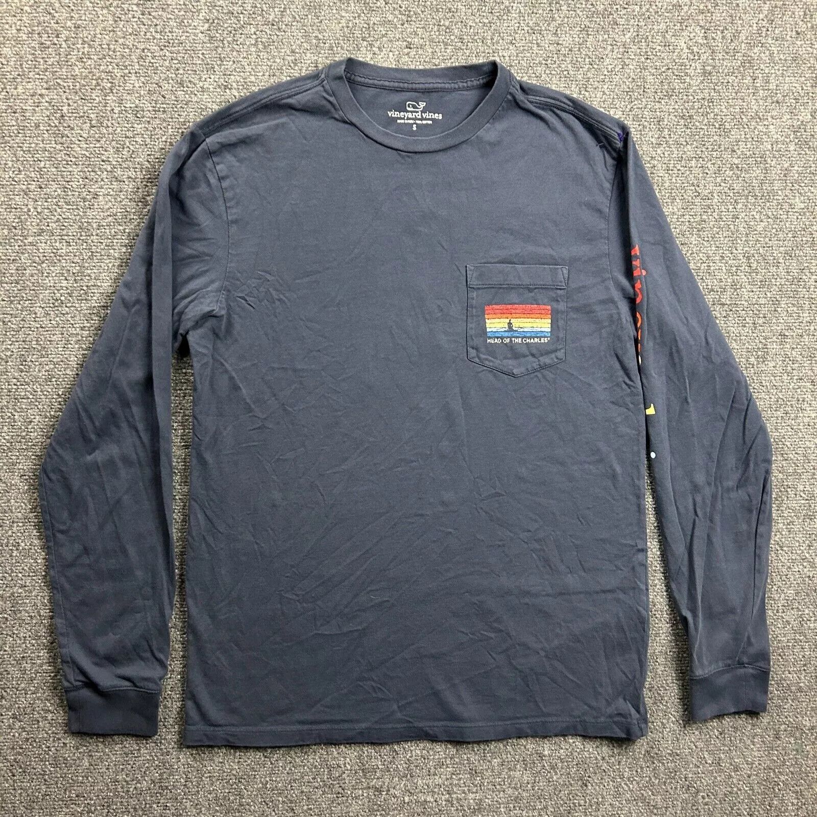 Vineyard Vines Vineyard Vines Shirt Mens Small Crew Neck Pocket Cotton Size US S / EU 44-46 / 1 - 1 Thumbnail