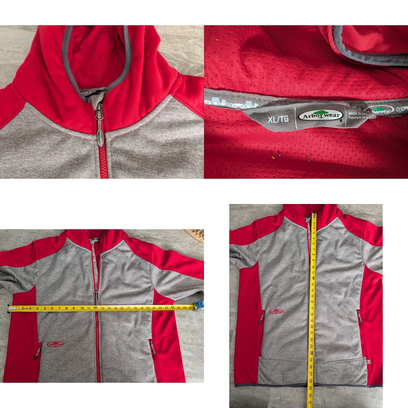 Vintage Arborwear Men’s Thermogen Sweatshirt Full Zip Hooded XL Gray | Primaloft 60g | Teflon Fabric | Zippered Pockets | Workwear Outdoor Jacket Size US XL / EU 56 / 4 - 8 Thumbnail
