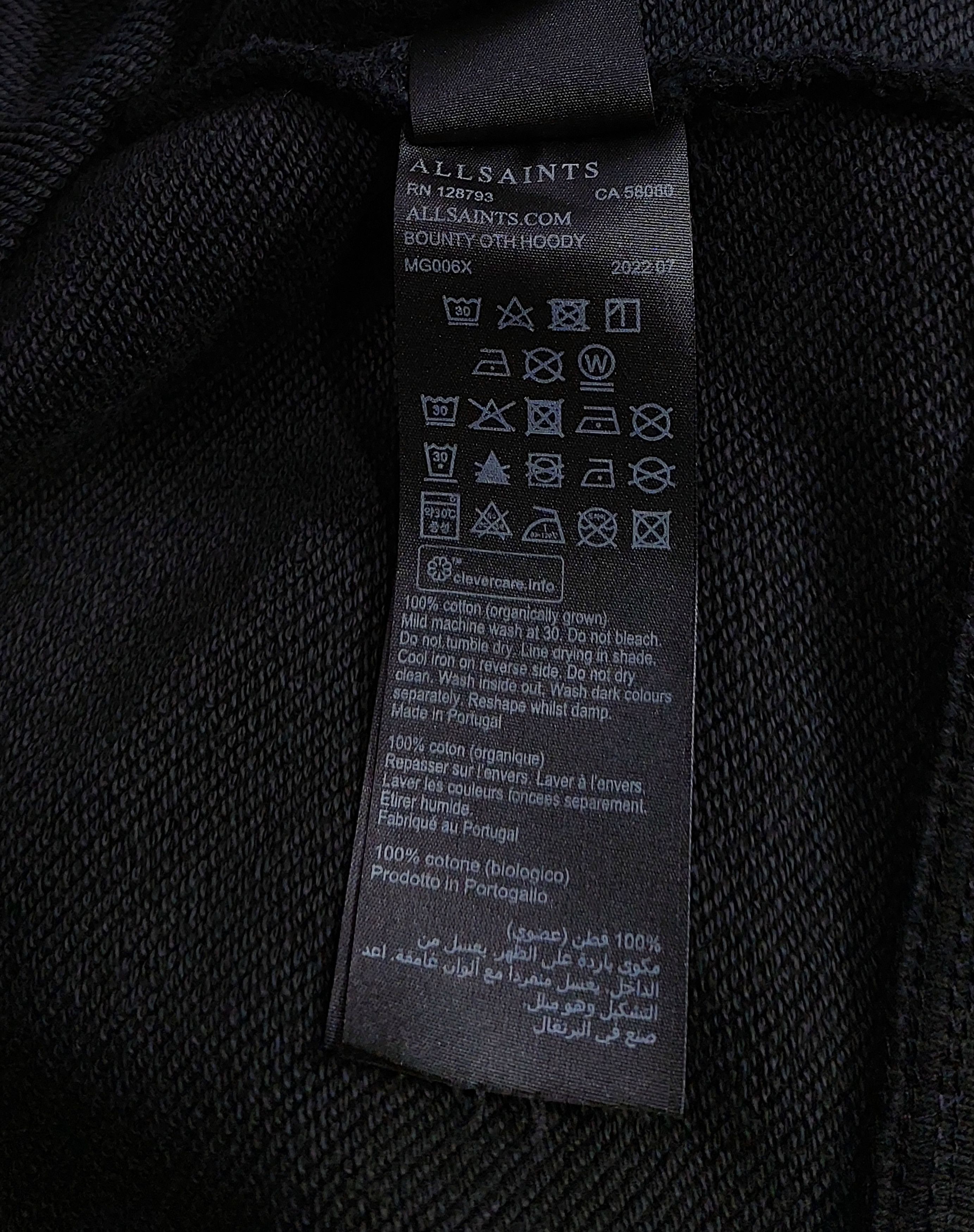 Allsaints bounty print hoodie - black XXL Size US XXL / EU 58 / 5 - 5 Thumbnail