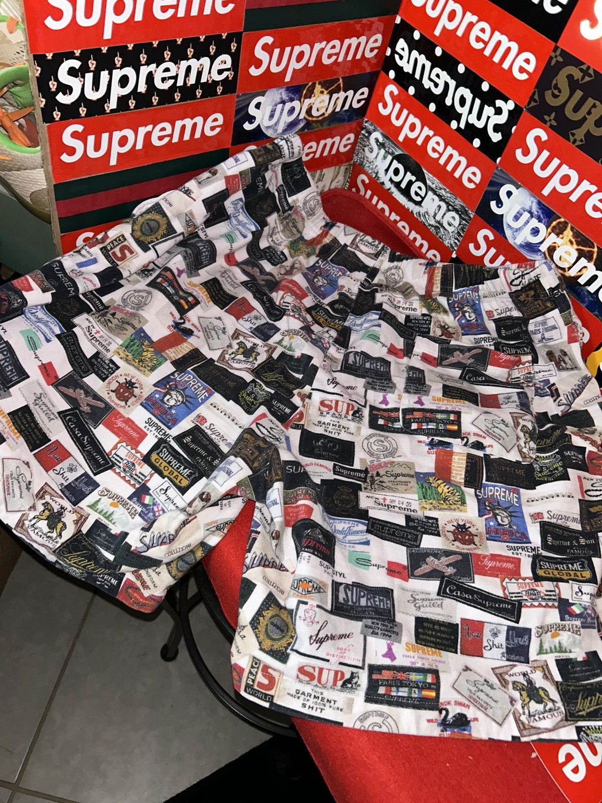 Supreme Supreme Labels Pique Short SS21 size XL Shorts Size US 36 / EU 52 - 6 Thumbnail