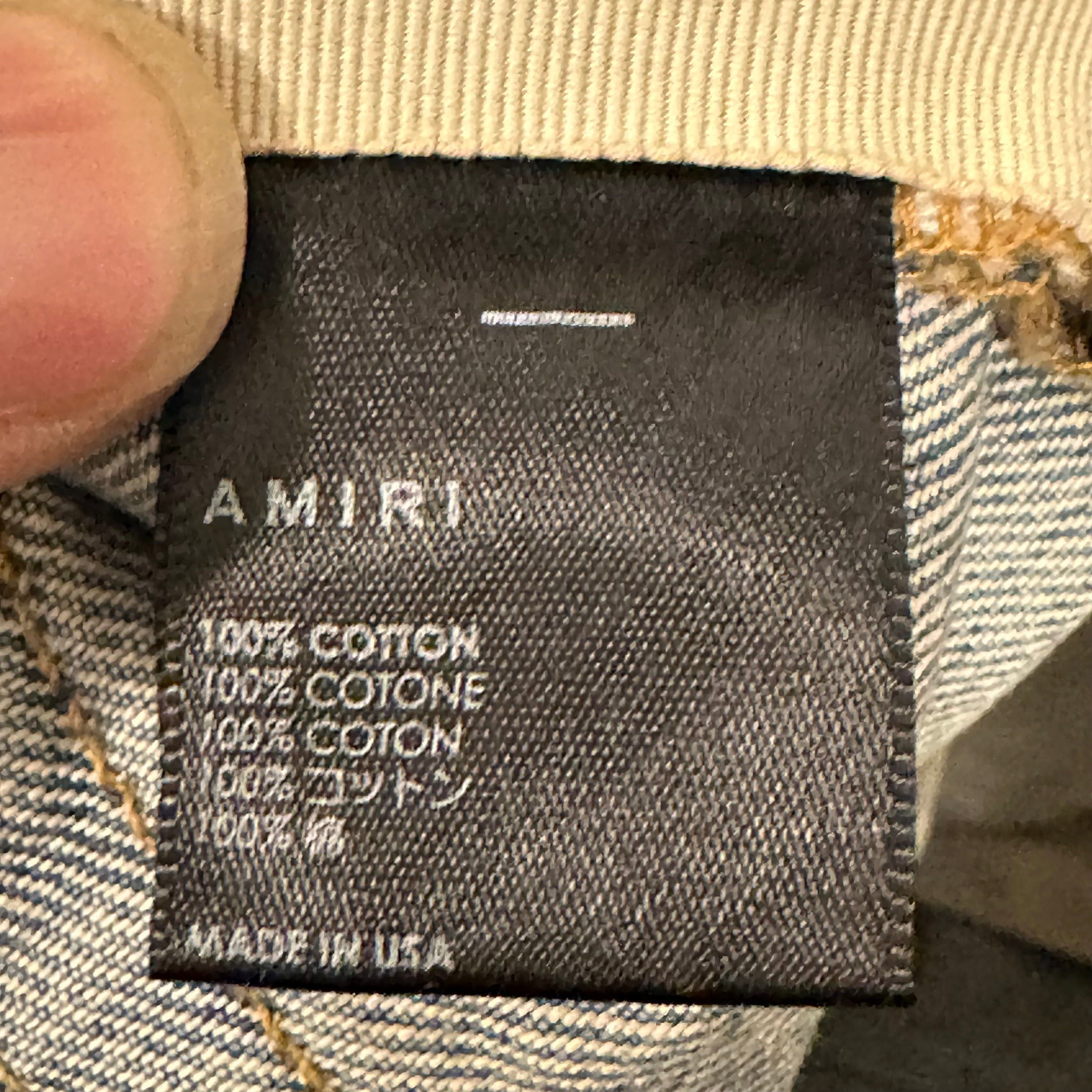 Amiri Amiri Knee Rip Shotgun Baggy Lightwash Blue Denim Jeans Sz 3 Size US 32 / EU 48 - 6 Thumbnail