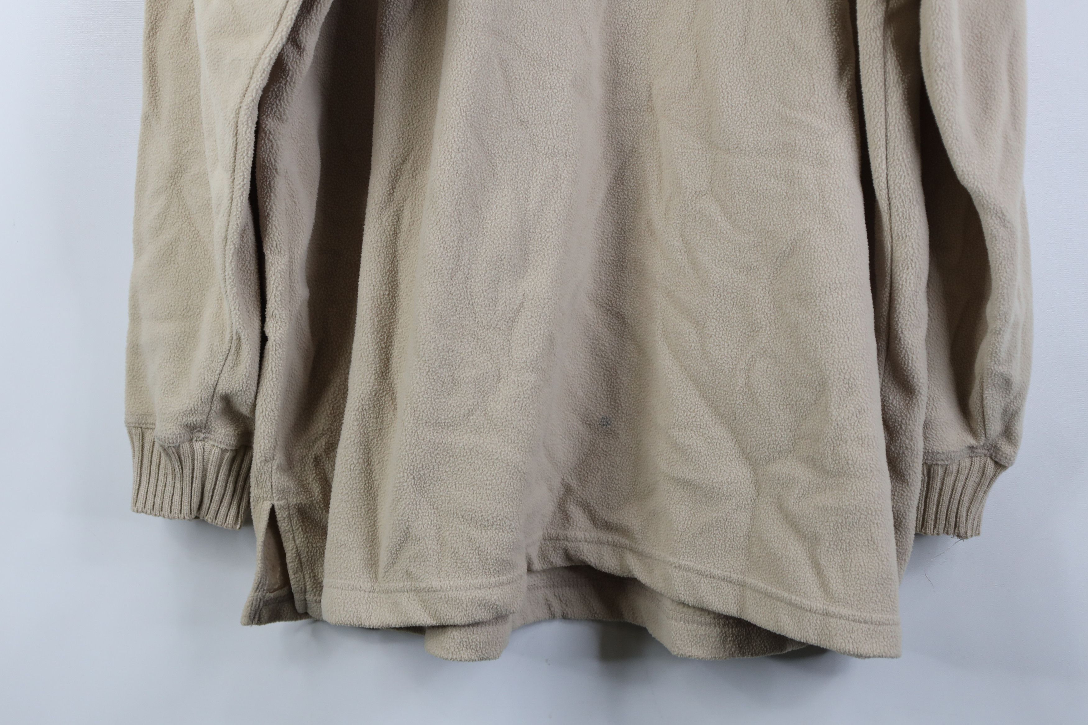Vintage Vintage 90s Streetwear Blank Fleece Sweatshirt Beige Khaki Size XL / US 12-14 / IT 48-50 - 11 Thumbnail