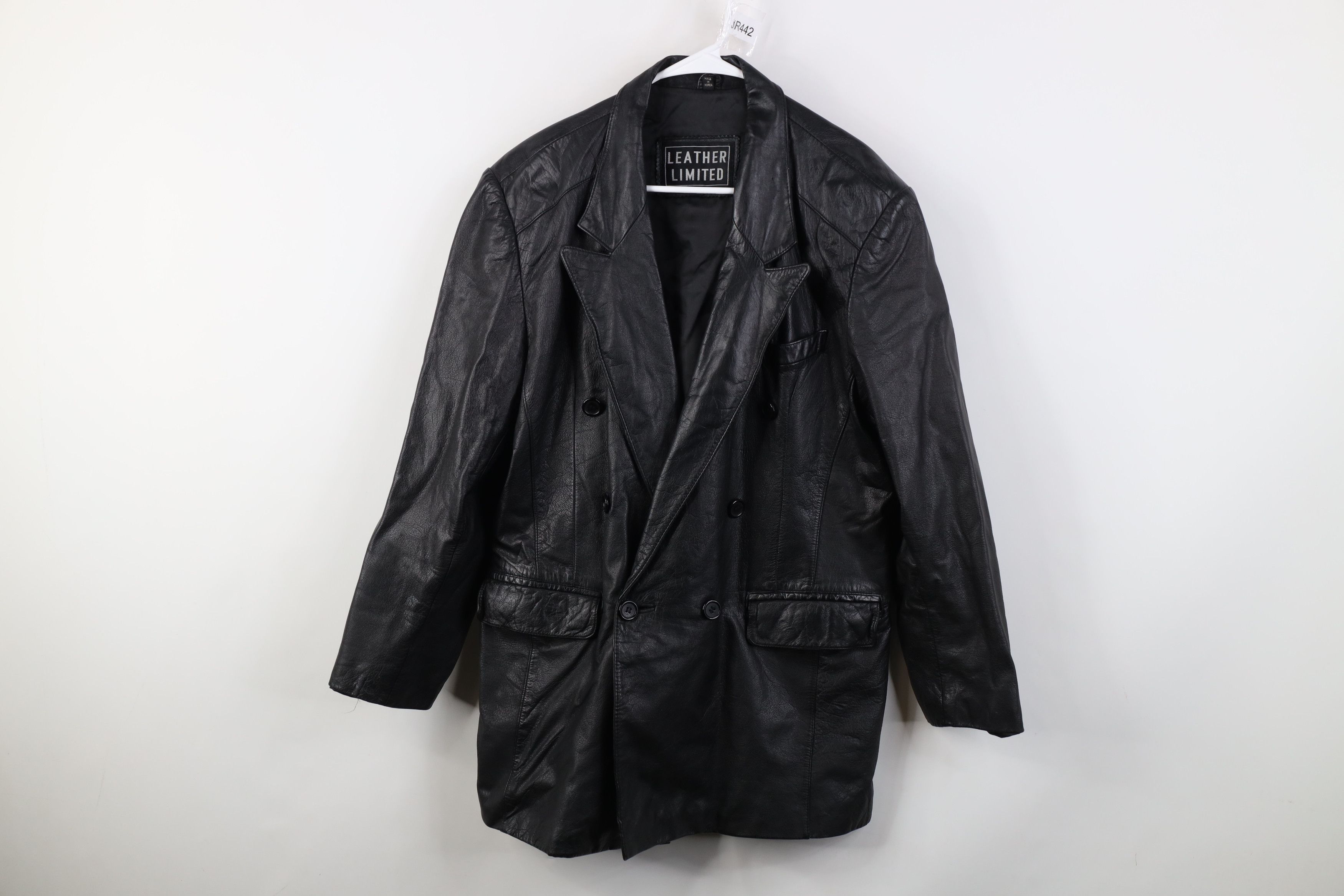 Vintage Vintage 90s Streetwear Breasted Blazer Jacket Coat Black Size US XL / EU 56 / 4 - 1 Thumbnail