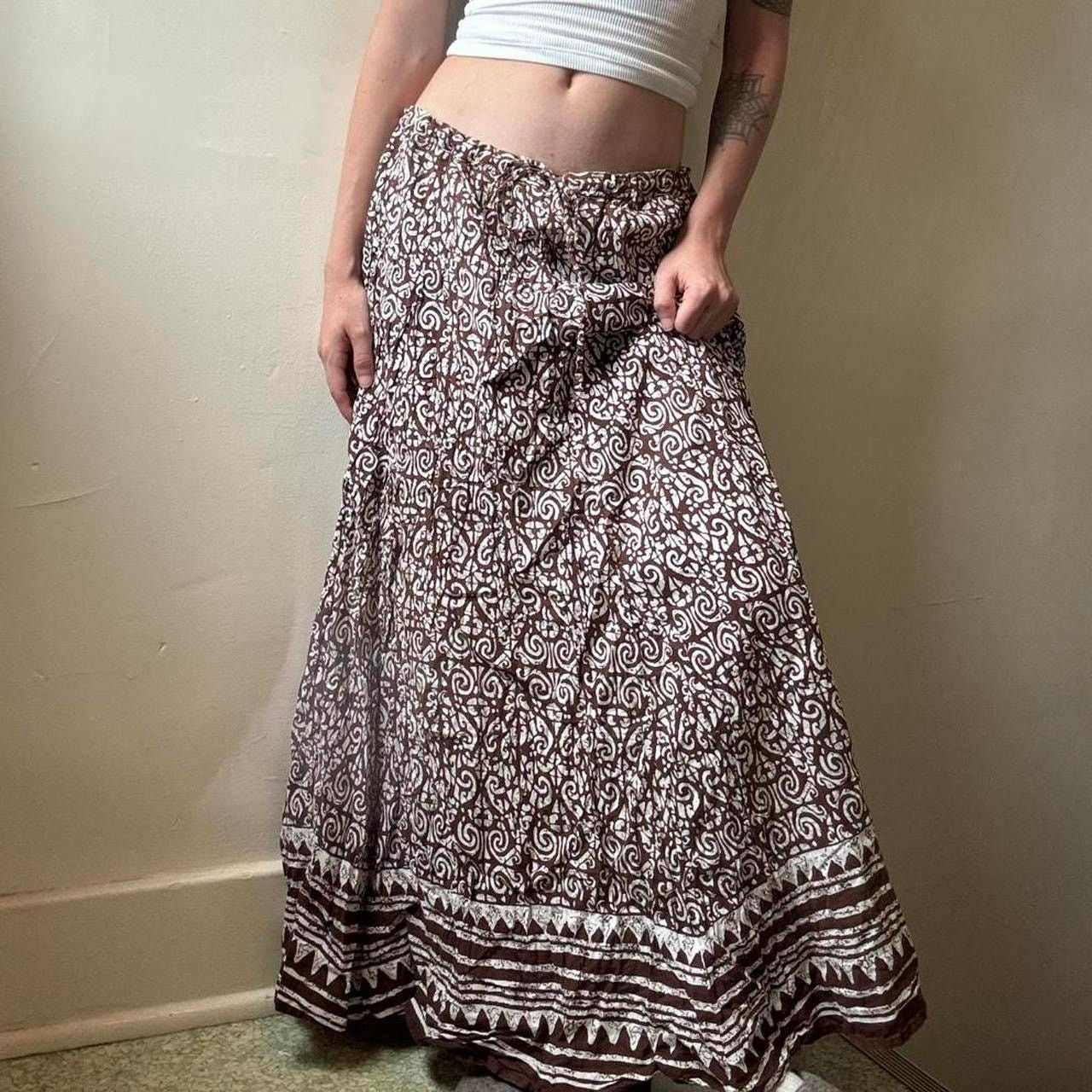 Other Christopher & Banks Peasant Skirt Medium Brown Hippie Boho Size 28" / US 6 / IT 42 - 1 Thumbnail
