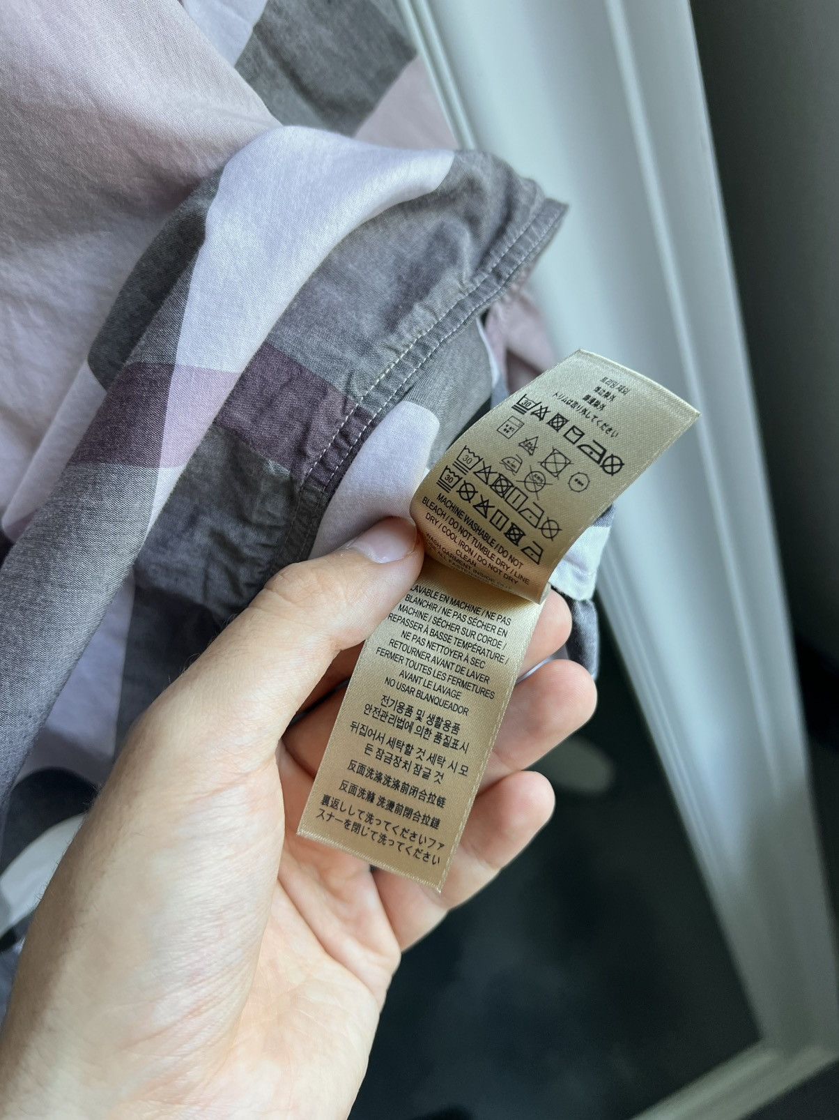 Burberry Burberry Pink House Check Cotton Shirt Grandad Collar Size M Size M / US 6-8 / IT 42-44 - 13 Thumbnail
