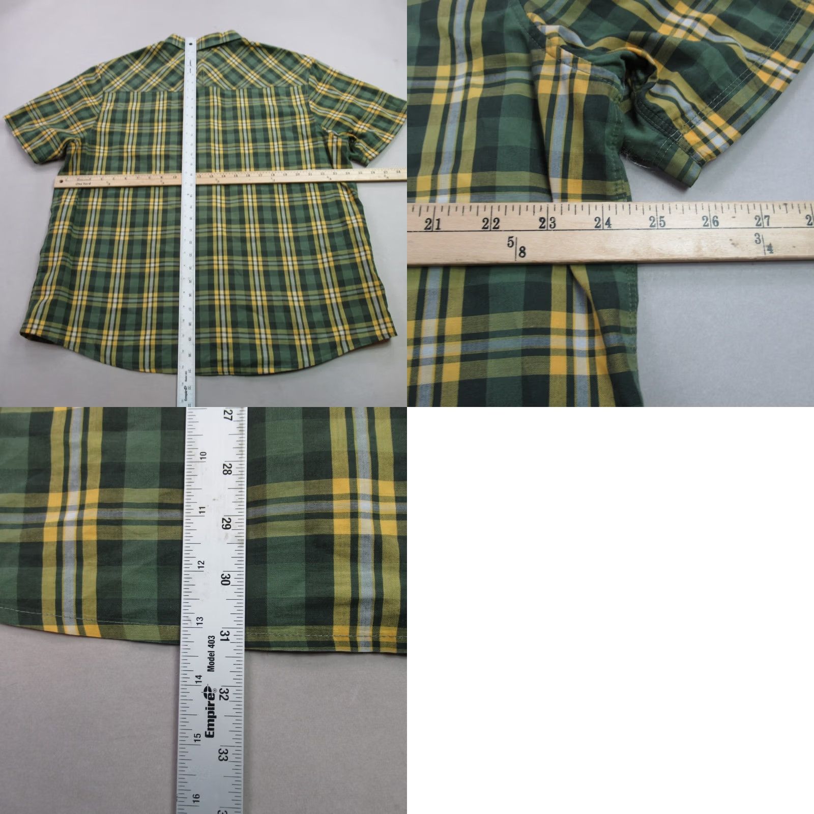 Mountain Hardwear Mountain Hardwear Shirt Mens XL Short Sleeve Button Plaid Pocket Green Size US XL / EU 56 / 4 - 8 Thumbnail
