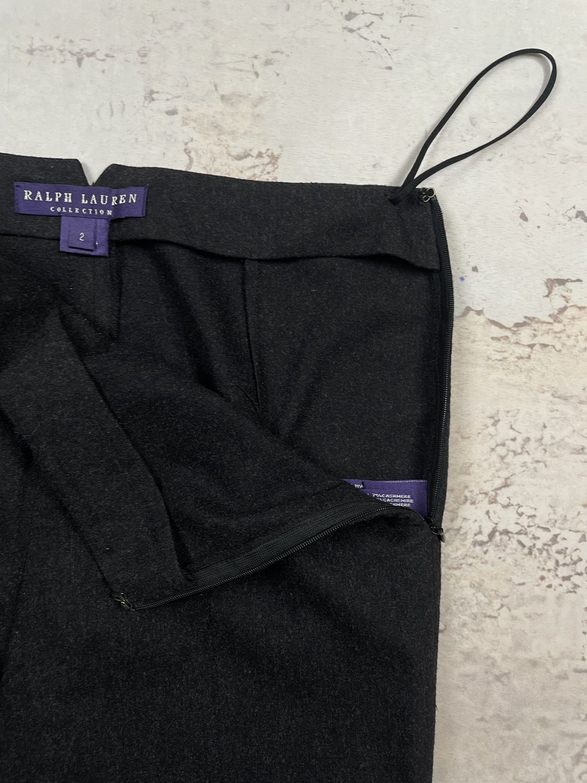 Ralph Lauren Purple Label Ralph Lauren Purple Label XS Slim Fit Black Wool Cashmere Size 26" / US 2 / IT 38 - 9 Thumbnail