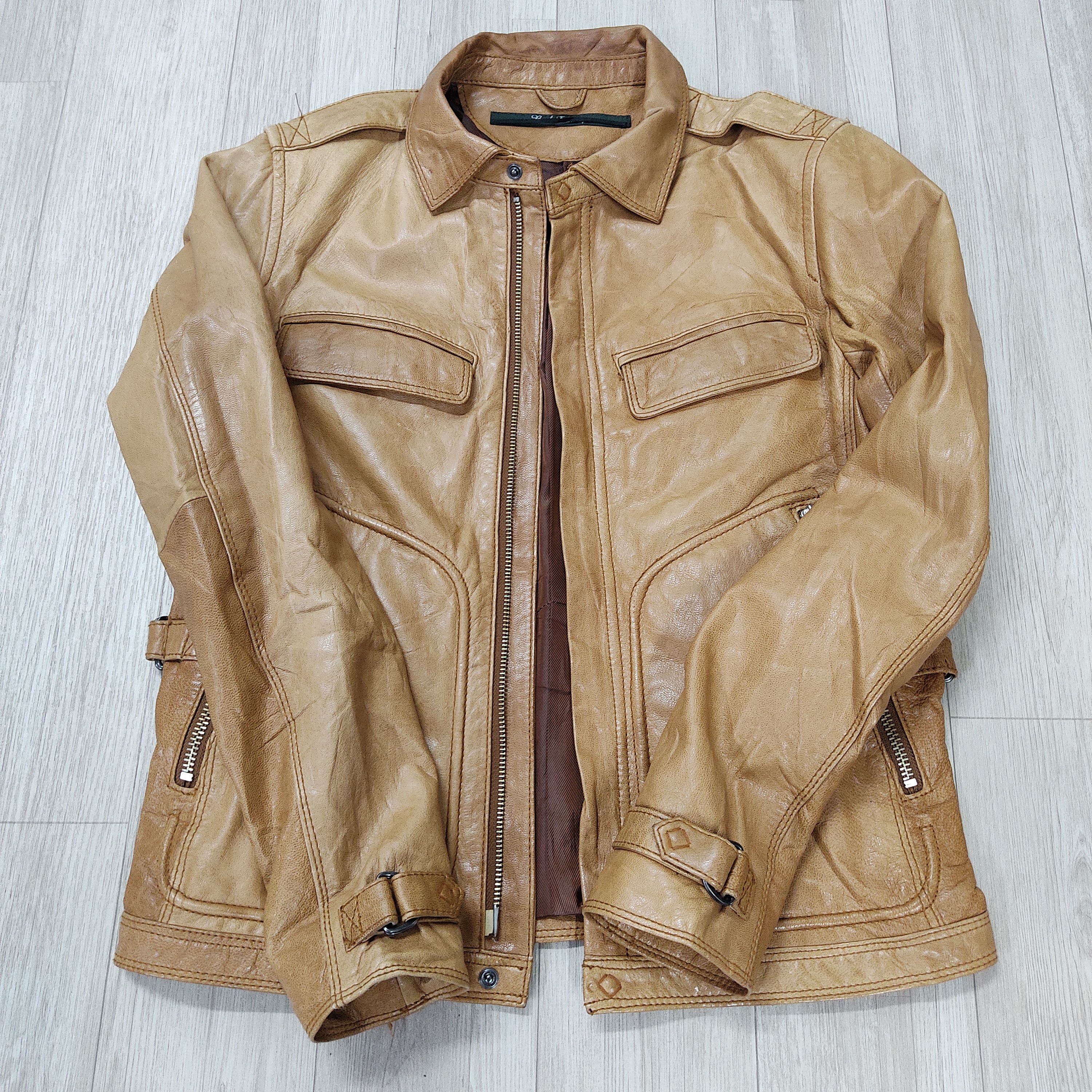 Bark Bark Tannage Goat Skin Tan Leather Jacket Size US XS / EU 42 / 0 - 3 Thumbnail