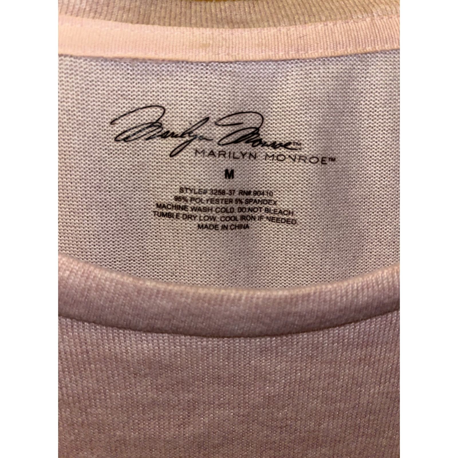 Vintage Marilyn Monroe Womens Medium Pink GOOD MORNING SUNSHINE Light Soft Sweatshirt 💋 Size M / US 6-8 / IT 42-44 - 4 Thumbnail
