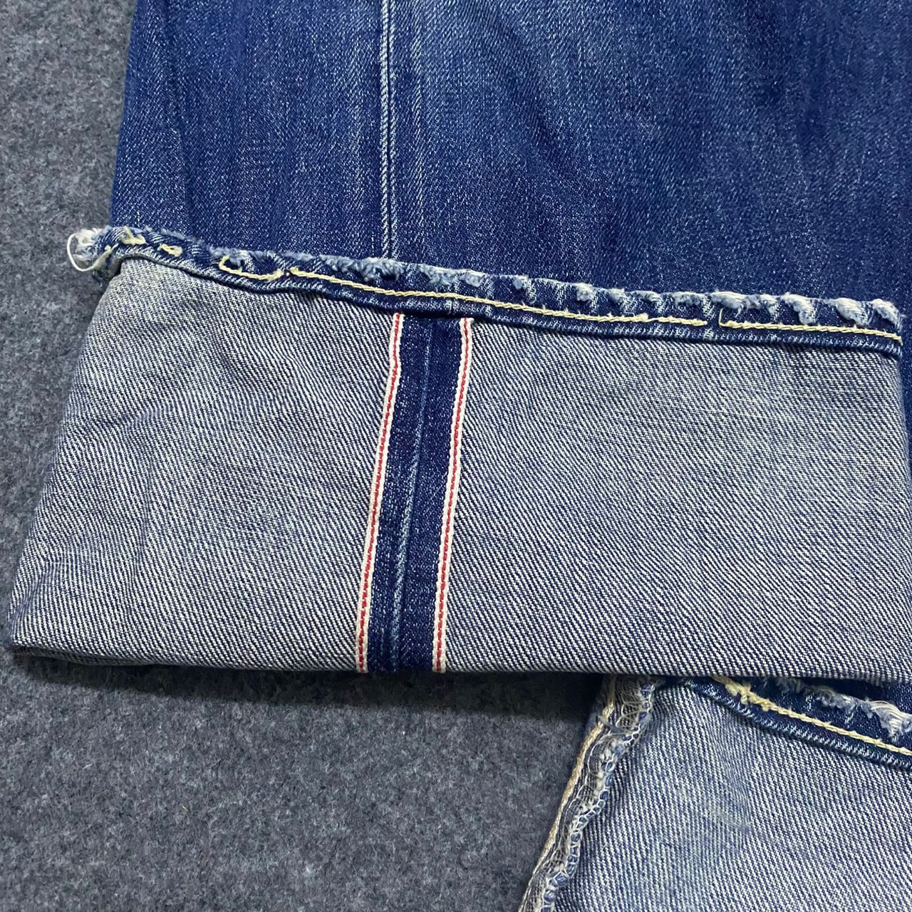 Edwin 💥Vintage Edwin Selvedge Redline Distressed Denim Size US 32 / EU 48 - 13 Thumbnail