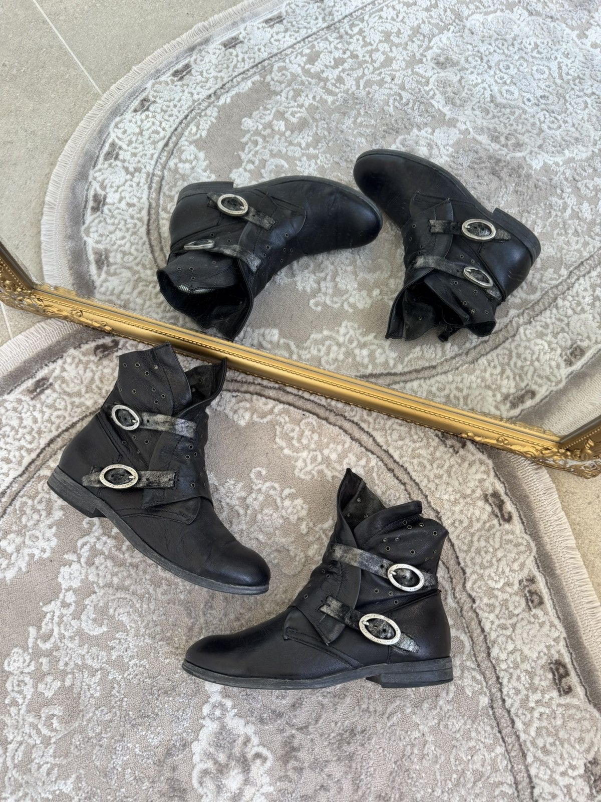 A.S.98 A.S.98 Airsteps Style Ankle Suede Vintage Western Boots Size US 5.5 / EU 38 - 1 Thumbnail