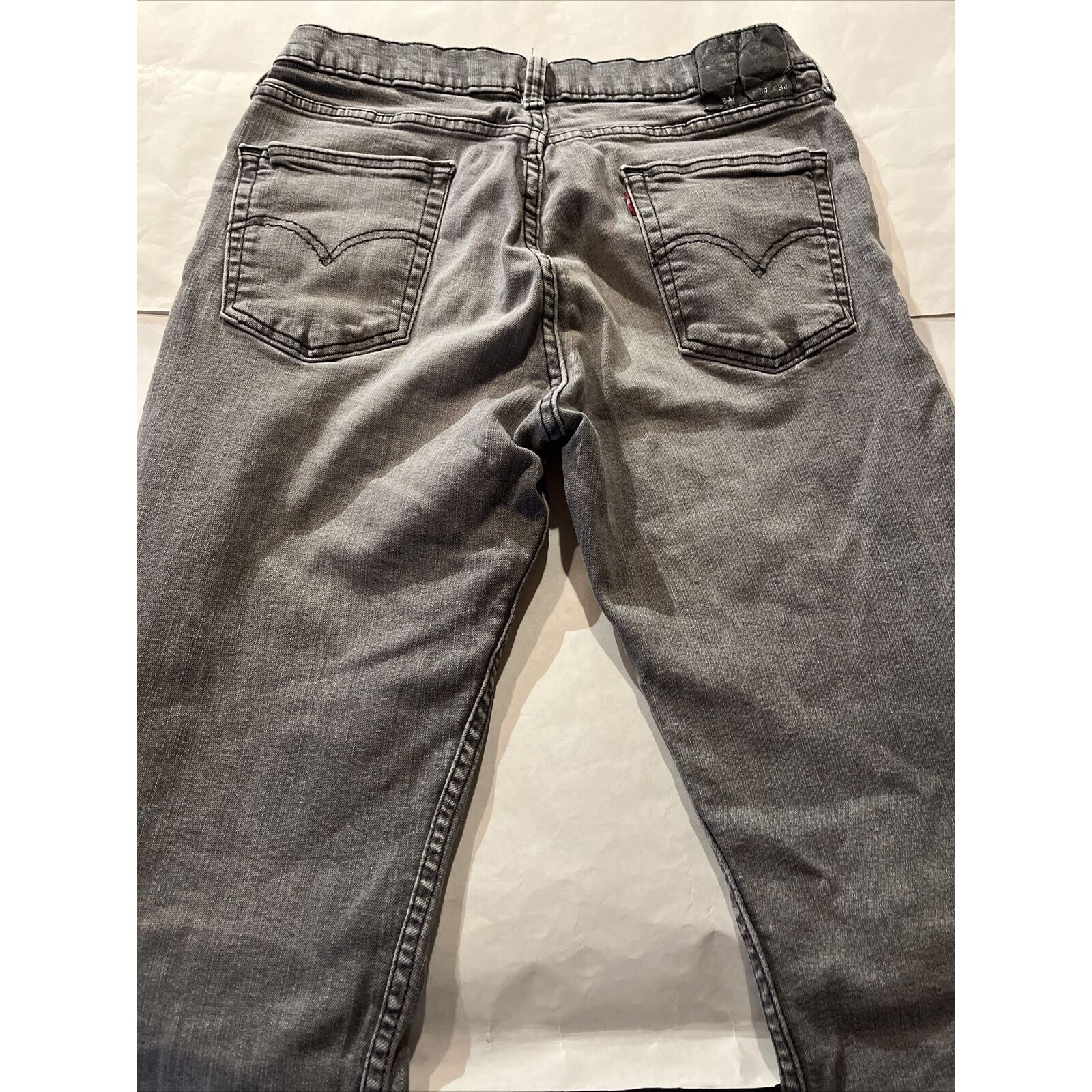 Levi's Levi's 514 Slim Straight Fit Jeans Mens 31x33 Ash Grey Denim Size US 31 - 10 Thumbnail