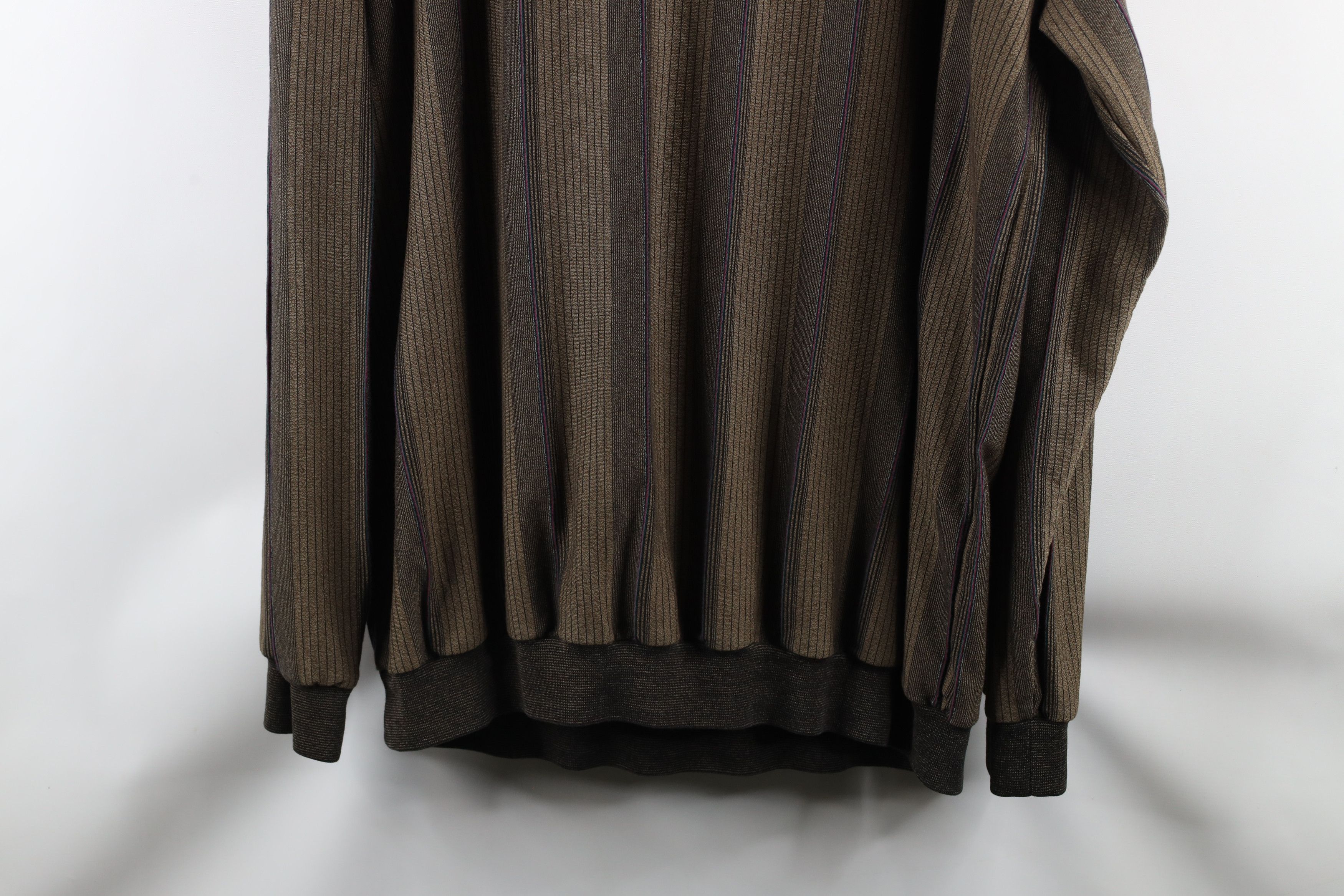 Vintage Vintage 90s Streetwear Striped Collared Pullover Polo Shirt Size US XXL / EU 58 / 5 - 8 Thumbnail