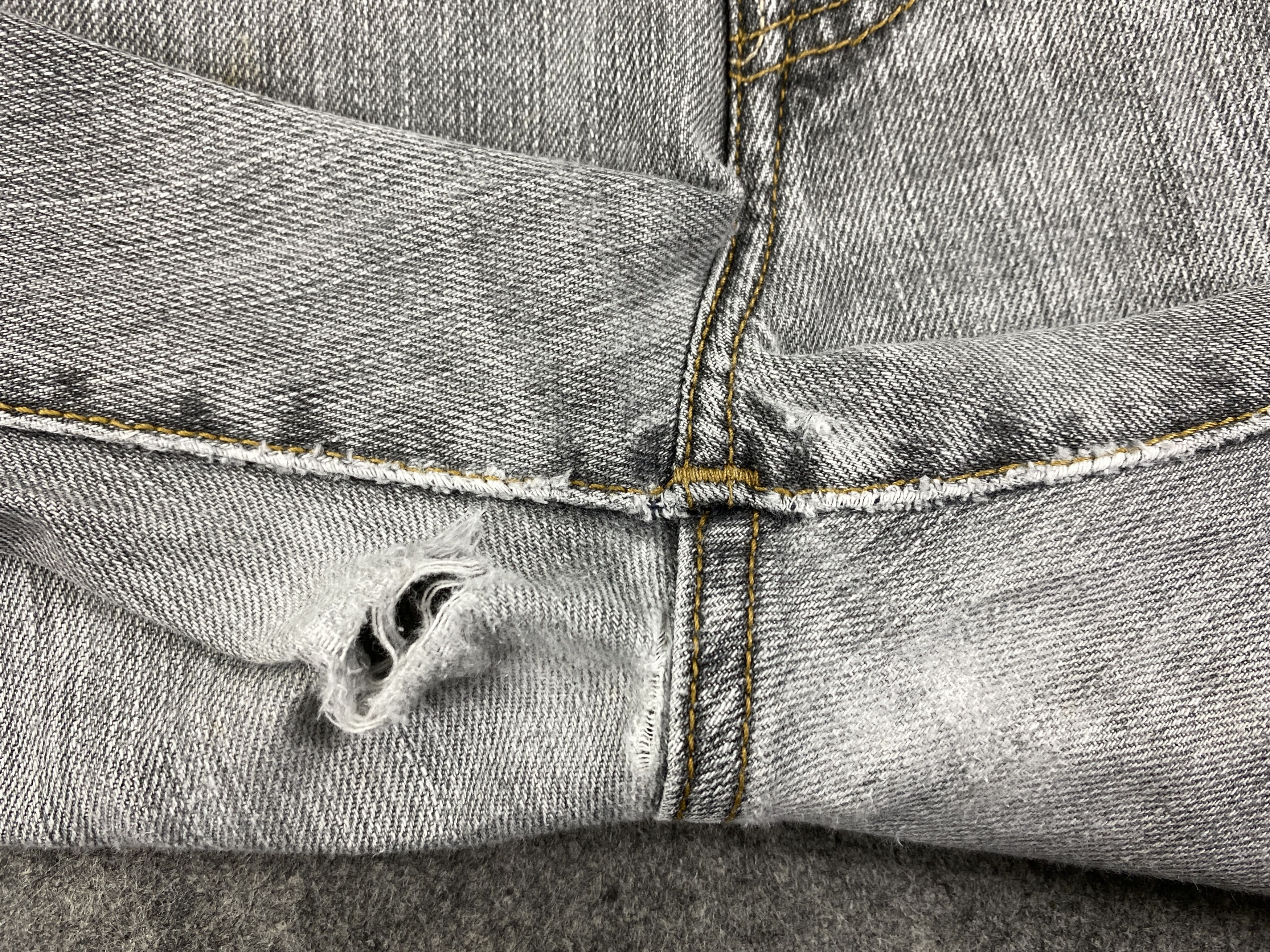 Japanese Brand Light Grey Vintage Levi's 501 Jeans 34x29.5 Denim -JN1659 Size US 34 / EU 50 - 10 Thumbnail