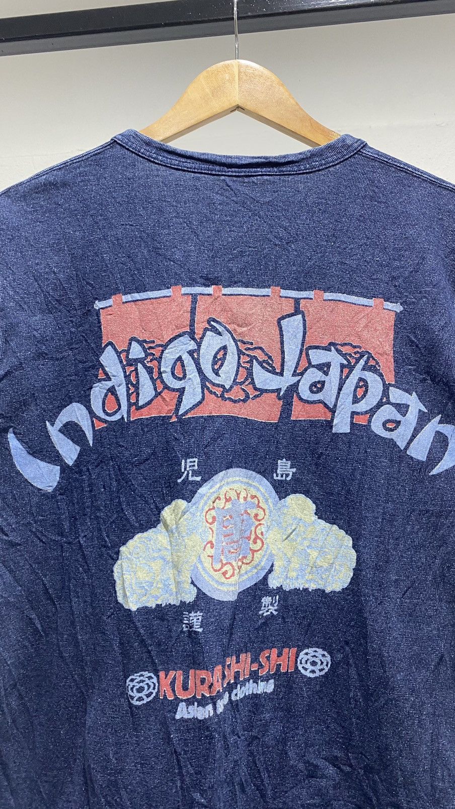Indigo Distressed Indigo Japan Kura Shi Shi like Kapital Size US XL / EU 56 / 4 - 4 Thumbnail
