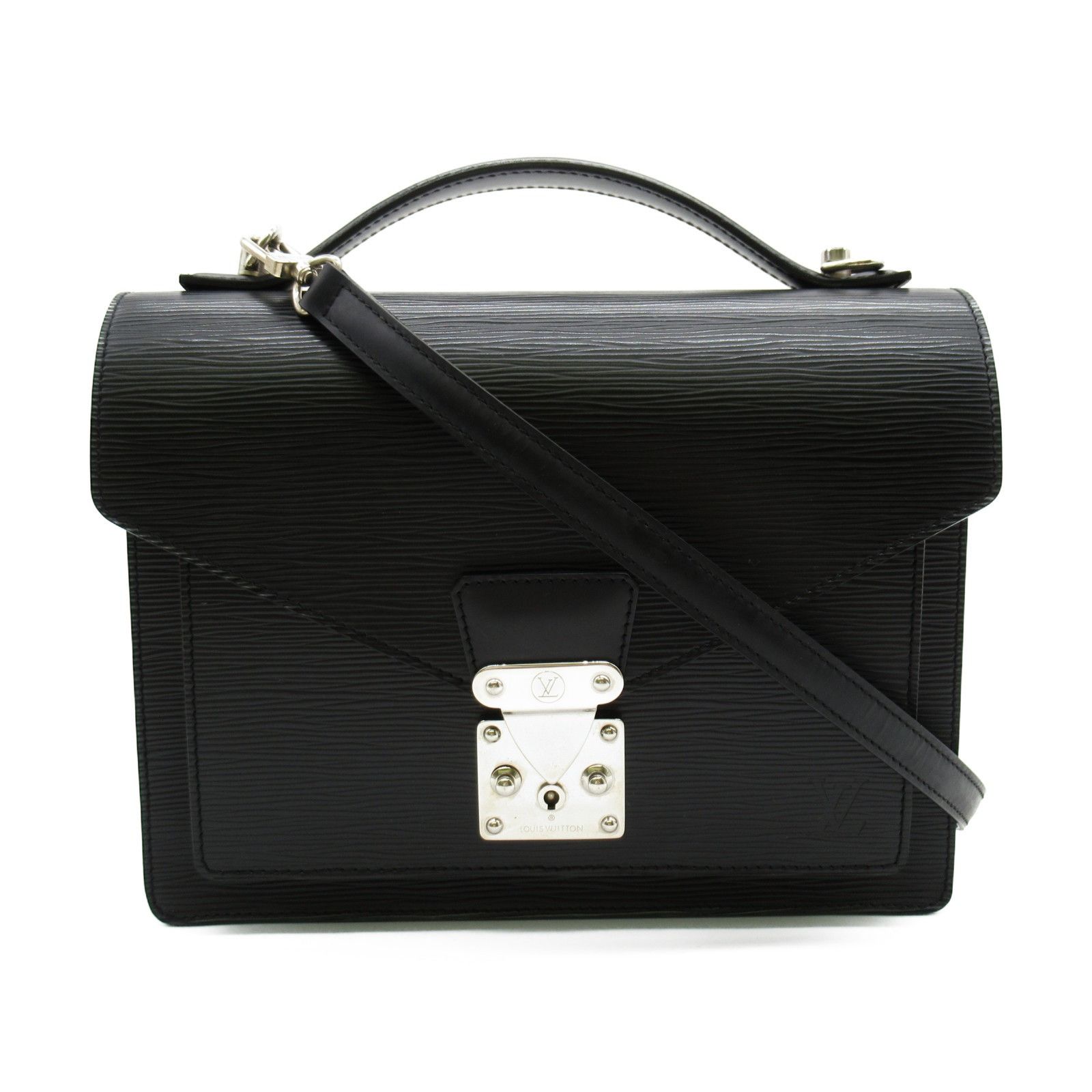 Louis Vuitton Monceau 28 Shoulder Bag 2way Black